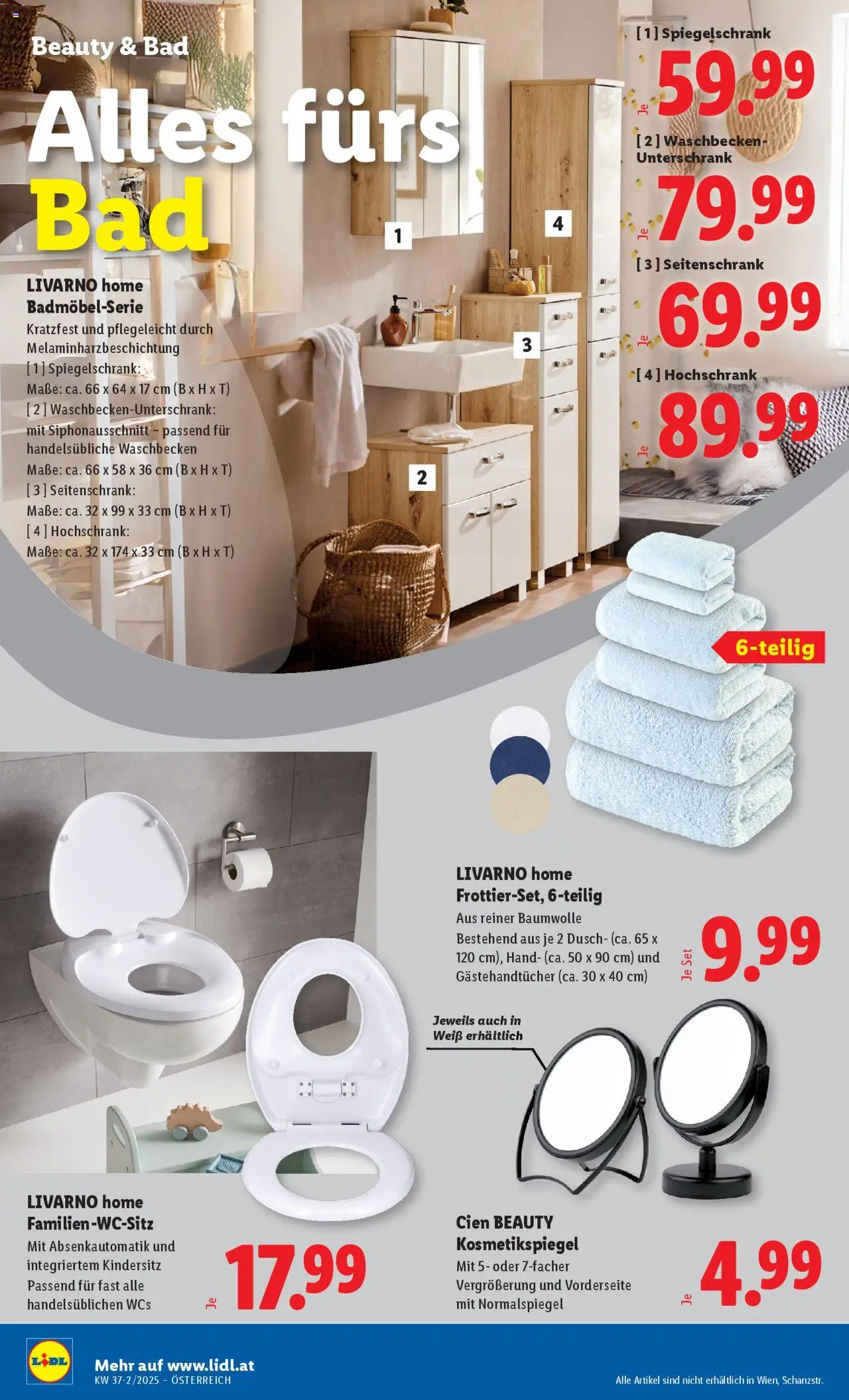 Lidl Flugblatt gültig ab 11.09.2025 | Seite: 22 | Produkte: Waschbecken, Bad