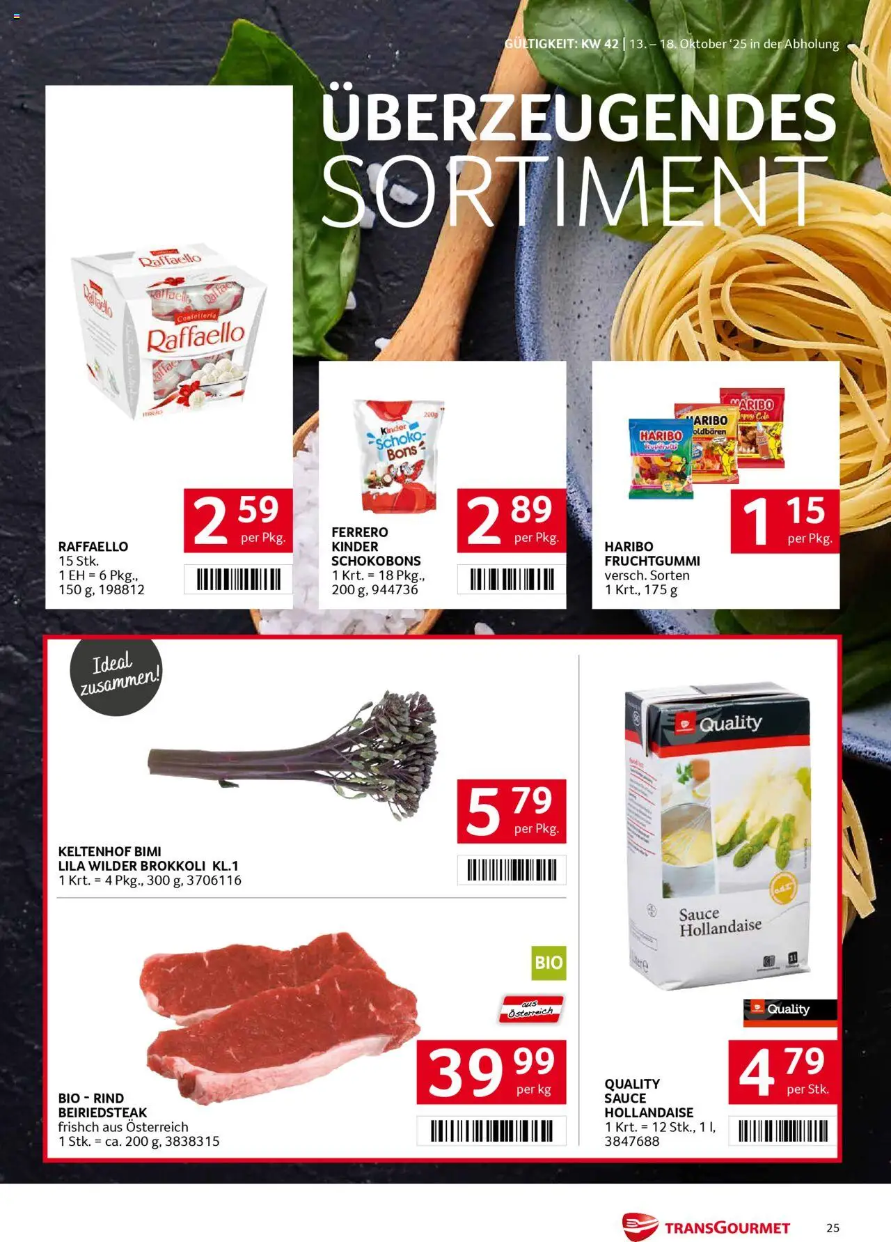 Transgourmet Flugblatt gültig ab 13.10.2025 | Seite: 25