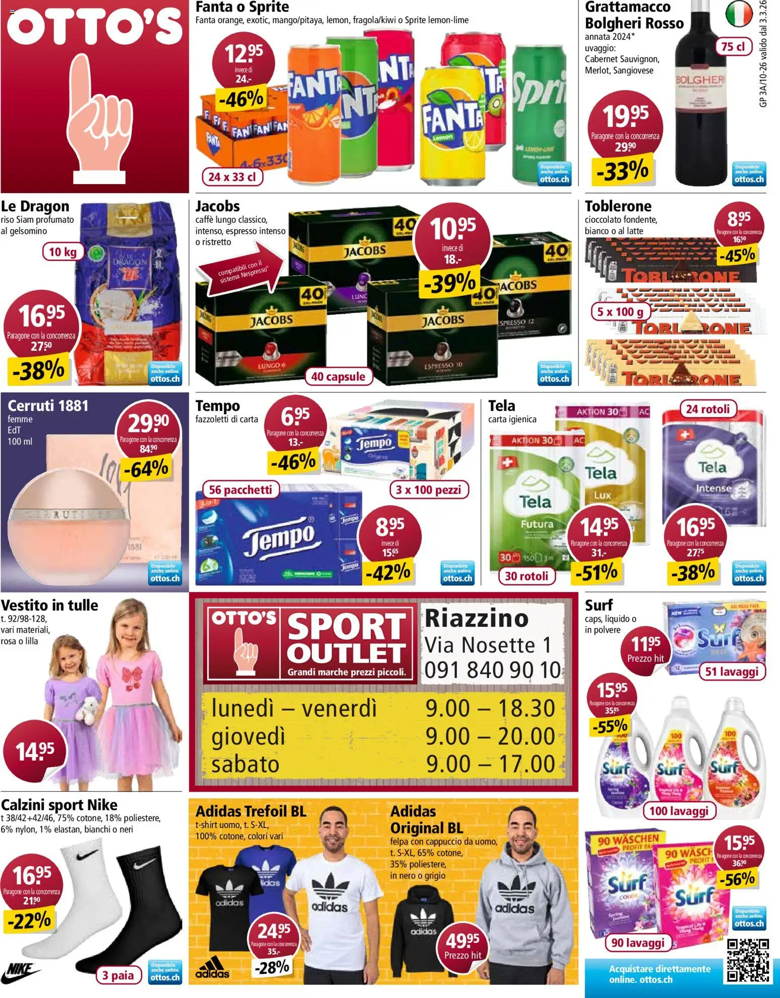 Otto's Aktionen IT – gültig ab 03.03.2026 | Seite: 1 | Produkte: Fanta, Sprite