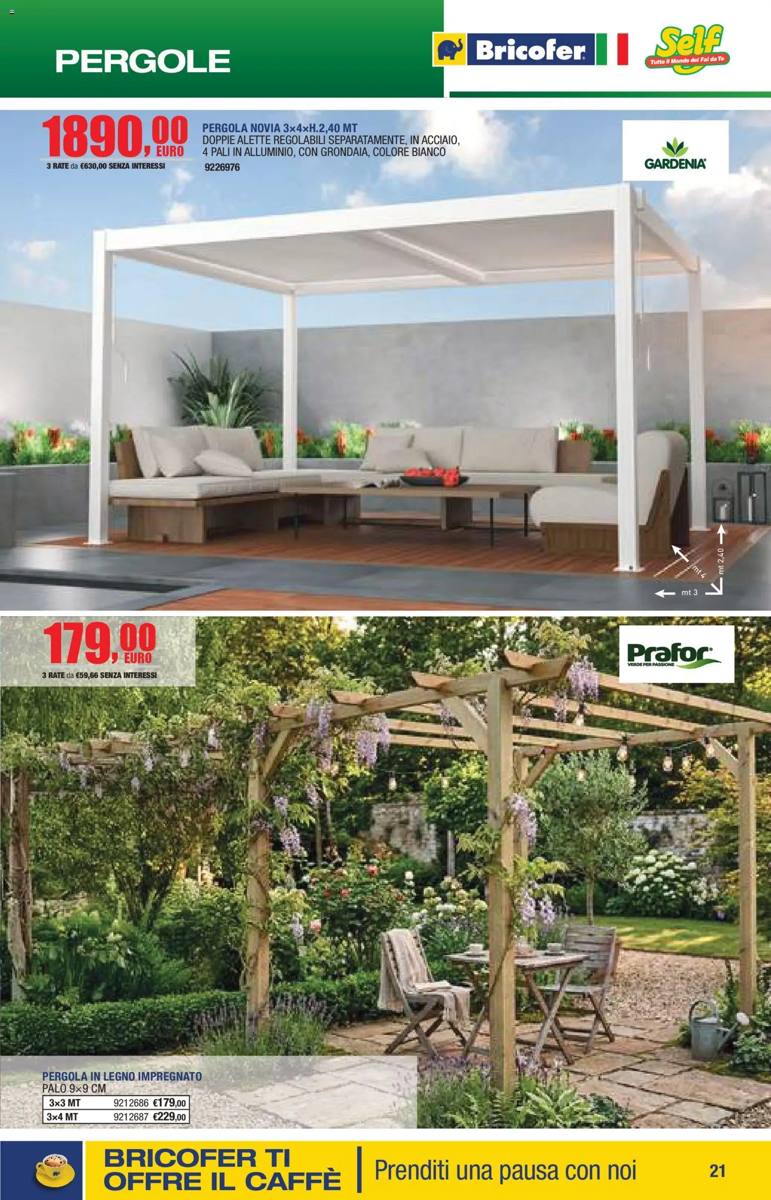Volantino Self del 14.04.2026 | Pagina: 21 | Prodotti: Caffè, Tè, Pergola