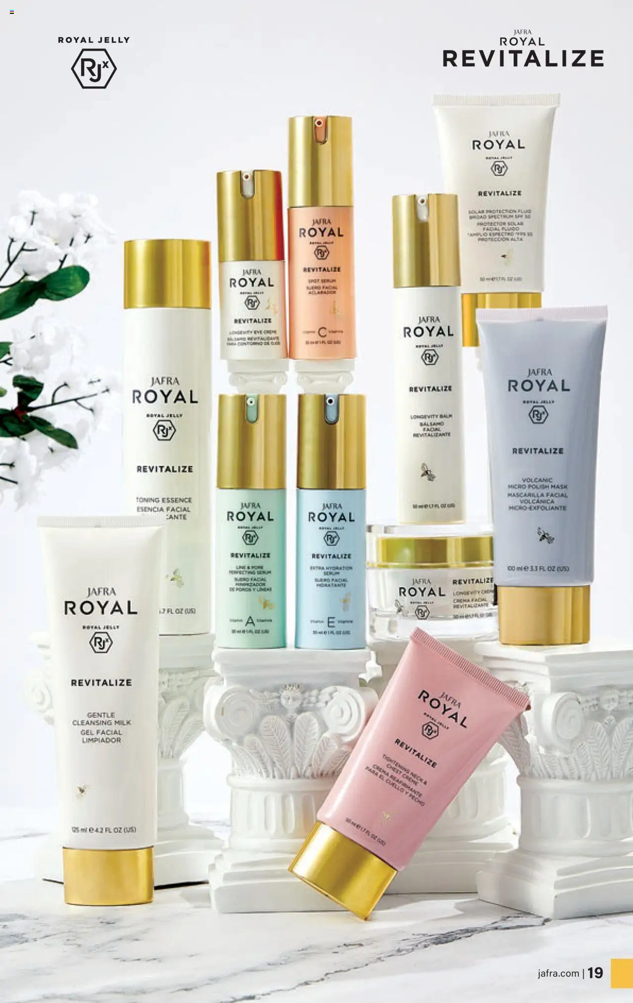 JAFRA folleto │ válido desde el 01.08.2025 | Página: 19 | Productos: Crema facial, Mascarilla facial, Crema, Esencia facial