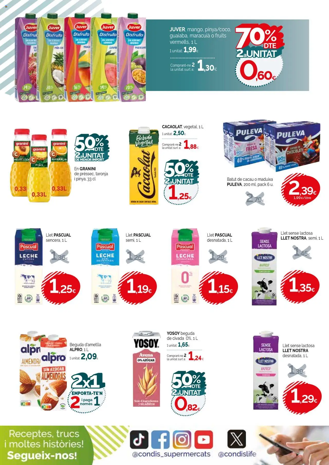 Condis folleto life │ válido desde el 17.09.2025 | Página: 12 | Productos: Leche entera, Κρεμάστρα, Leche, Chocolate