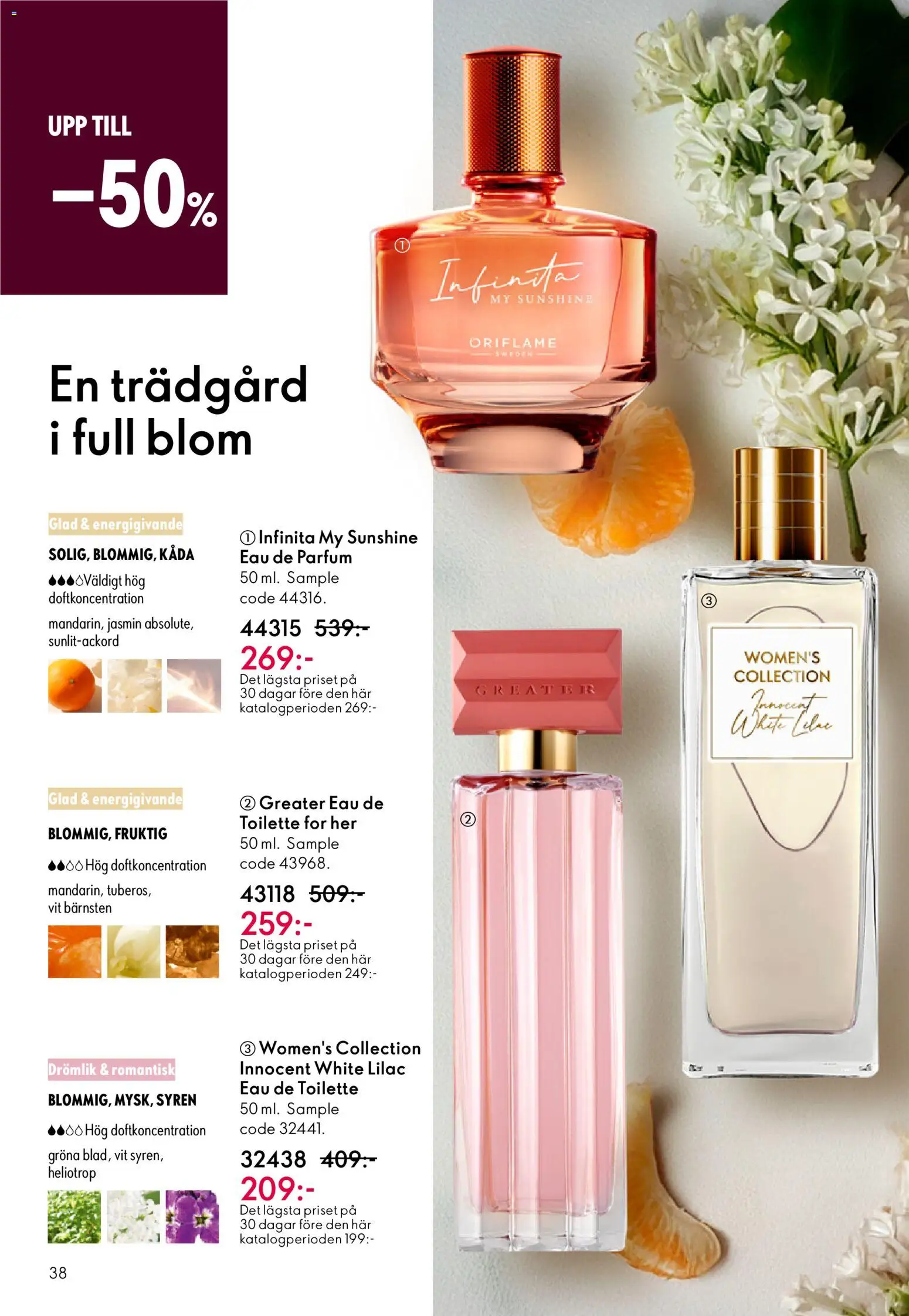 Oriflame reklamblad aktuell från 11.03.2026 | Sida: 38 | Produkter: Eau de toilette