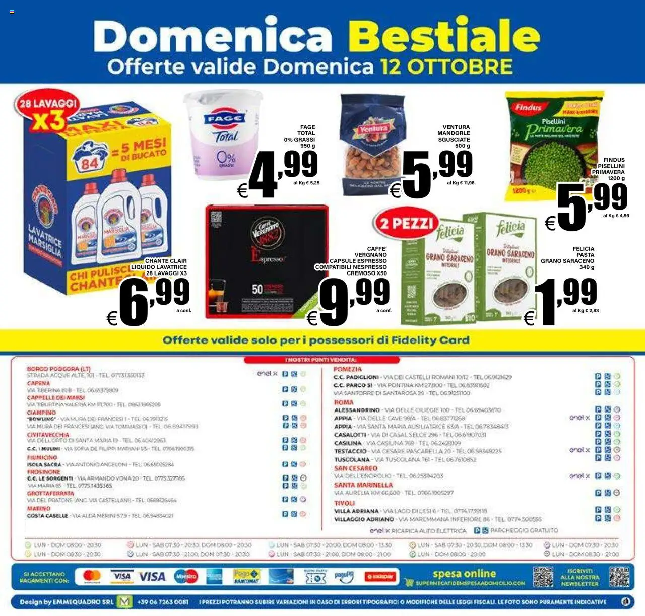 Volantino DEM del 08.10.2025 | Pagina: 20 | Prodotti: Pasta, Mandorle, Lavatrice