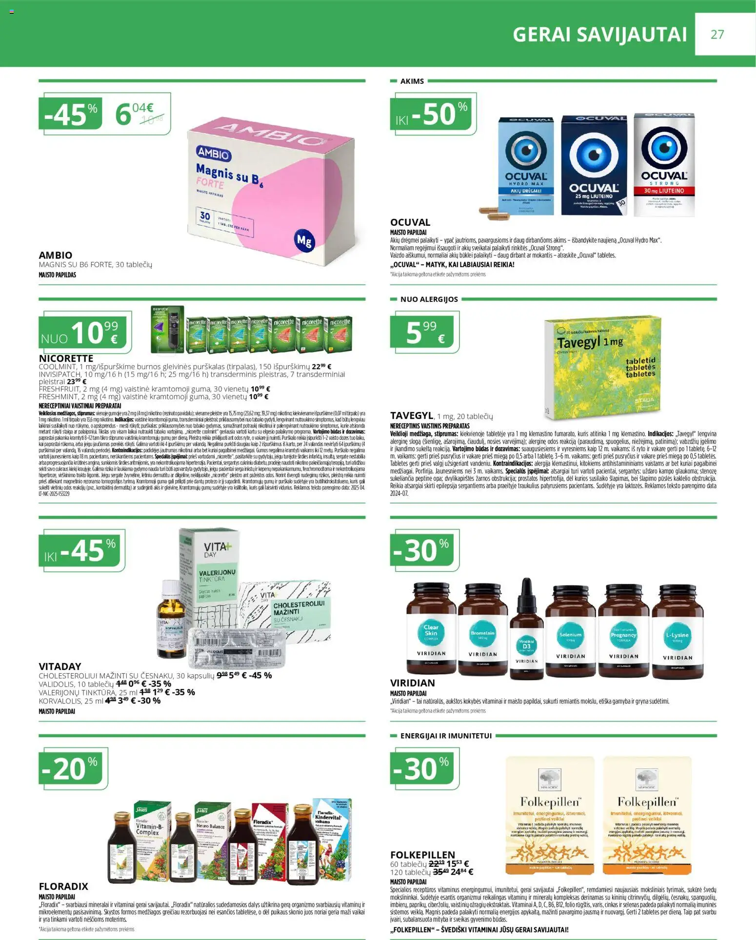 Norfa vaistinė akcijos nuo 01.12.2025 | Puslapis: 27 | Prekių: Vaizdo