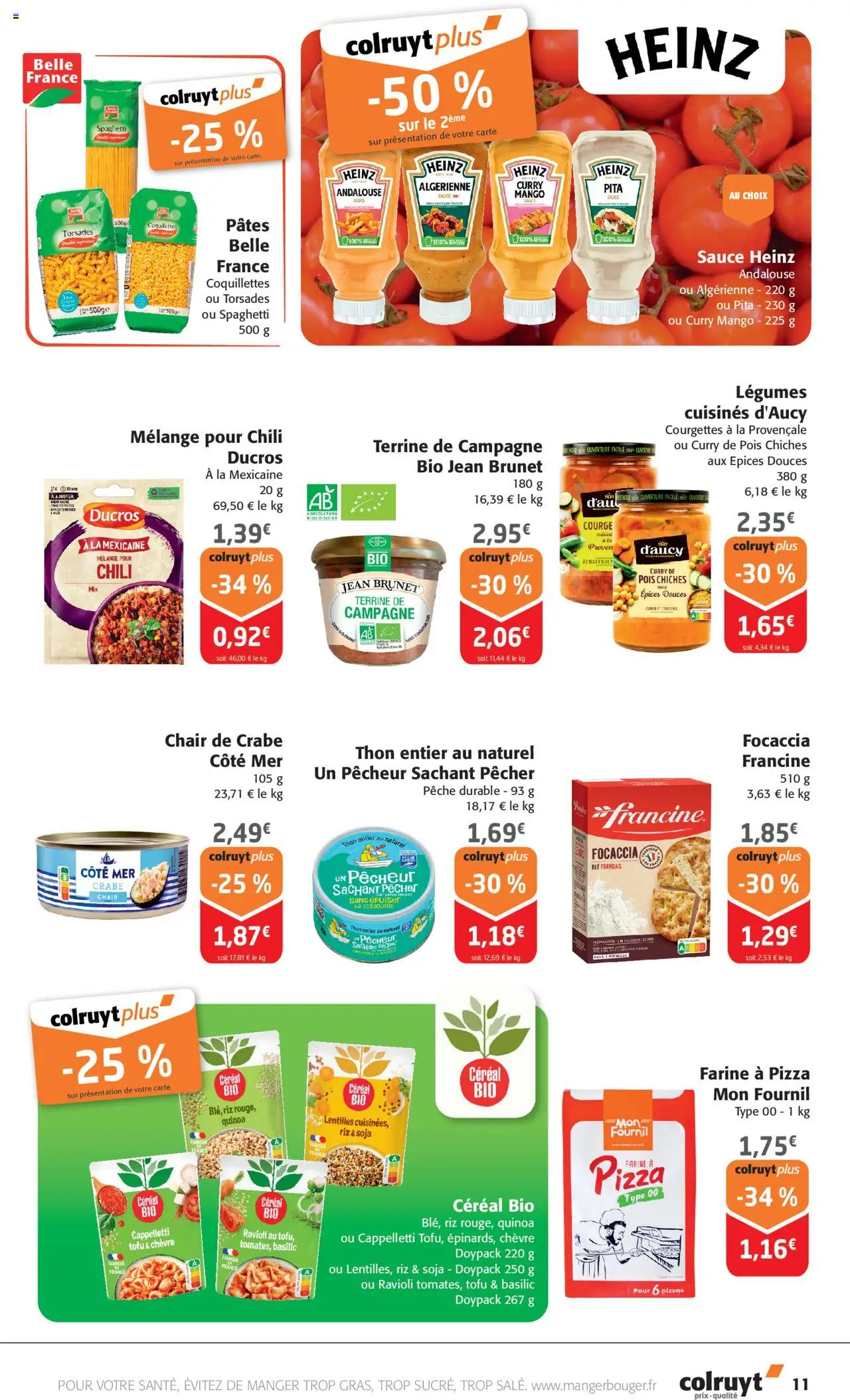  | Page: 11 | Produits: Courge, Pele, Pizza, Riz