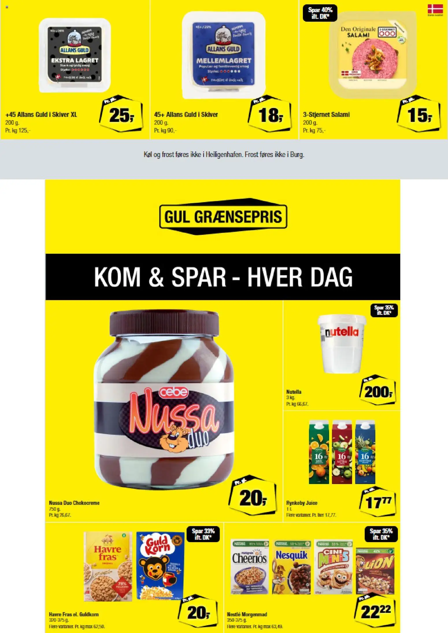 Calle tilbudsavis – gyldig fra 10.12.2025 | Side: 2 | Produkter: Salami, Juice, Nutella