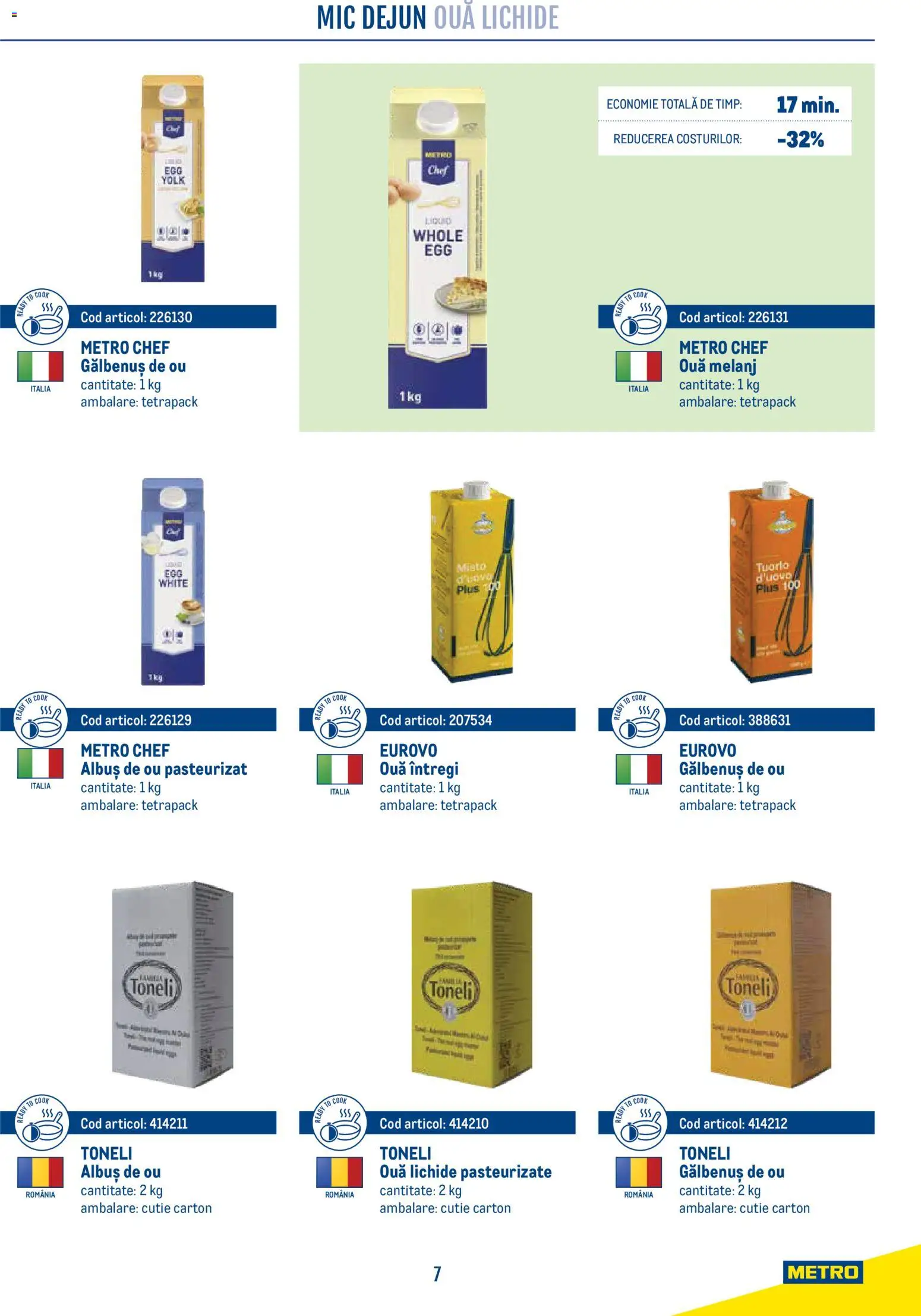 Noul catalog Metro – valabil de la 21.04.2026 | Pagină: 7 | Produse: Cutie, Ouă