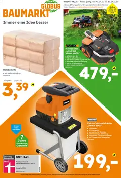 Globus Baumarkt Prospekt 	 ab 24.11.2025 gültig
