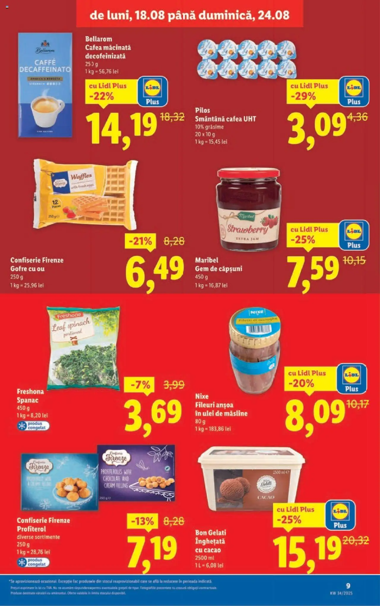 Catalog Lidl – valabil de la 18.08.2025 | Pagină: 9 | Produse: Toplar, Gem, Ulei, Cacao