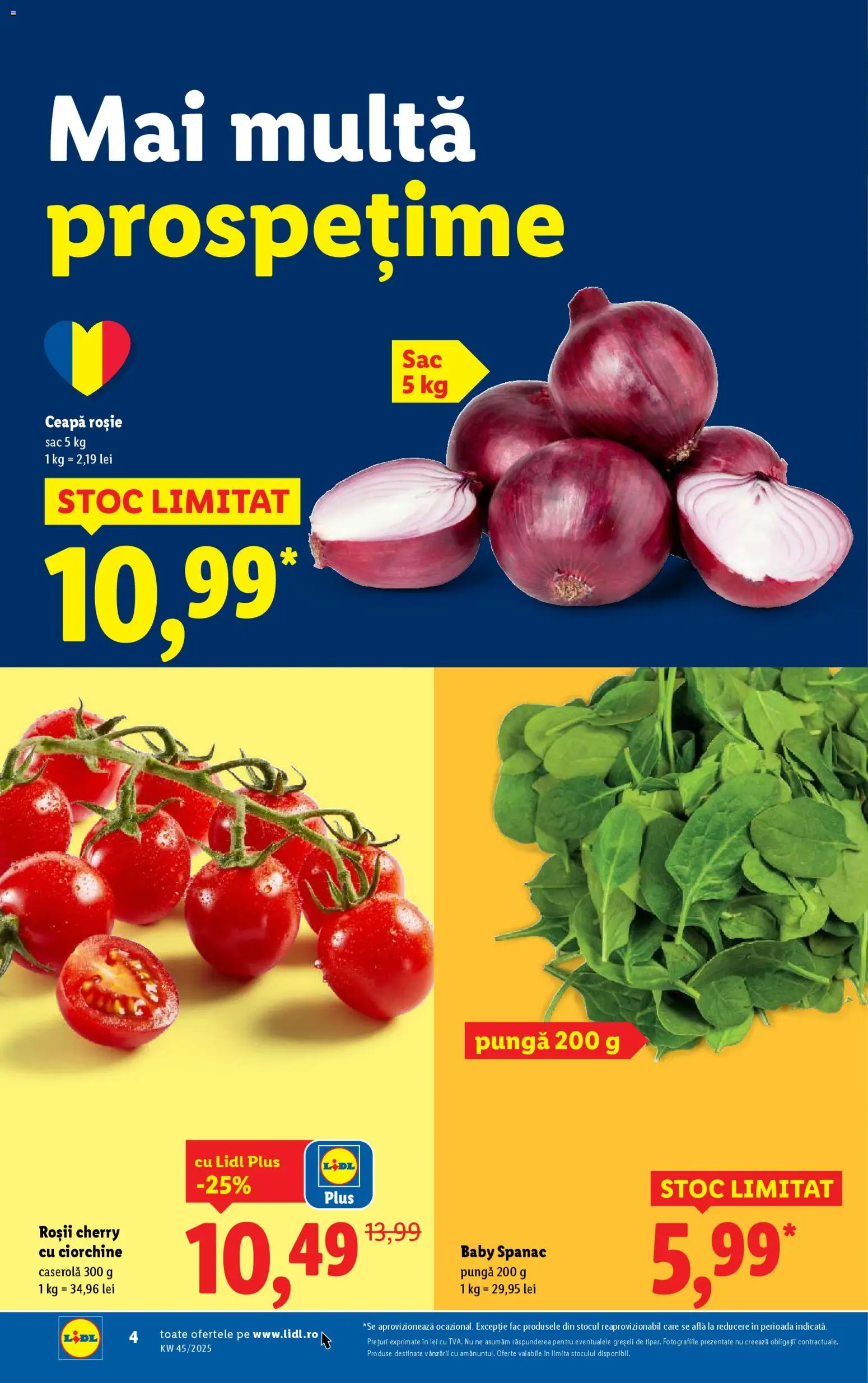 Noul catalog Lidl – valabil de la 03.11.2025 | Pagină: 4 | Produse: Pungă, Roșii, Ceapă