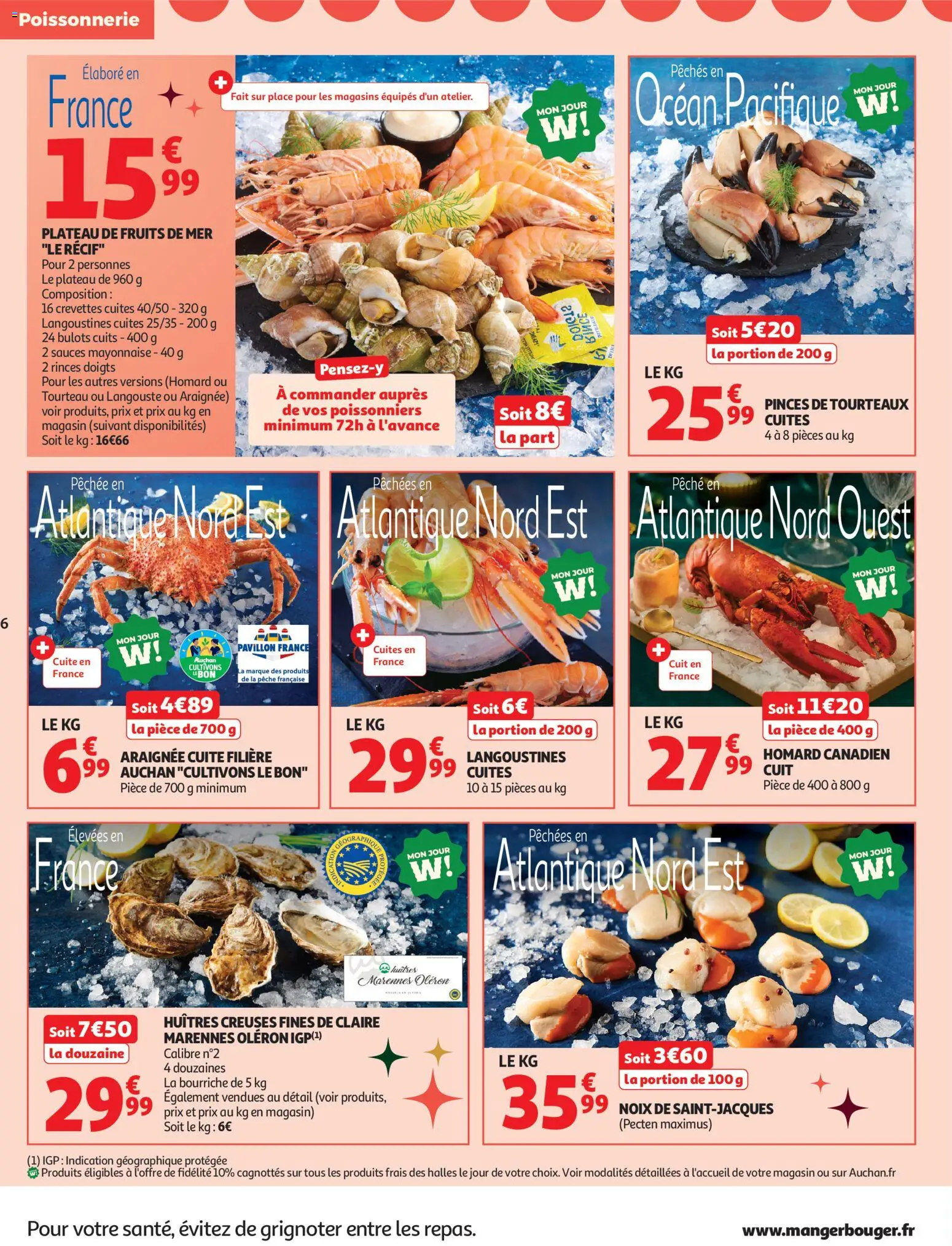 {H1} | Page: 6 | Produits: Fruits de mer, Poissonnerie, Homard, Noix