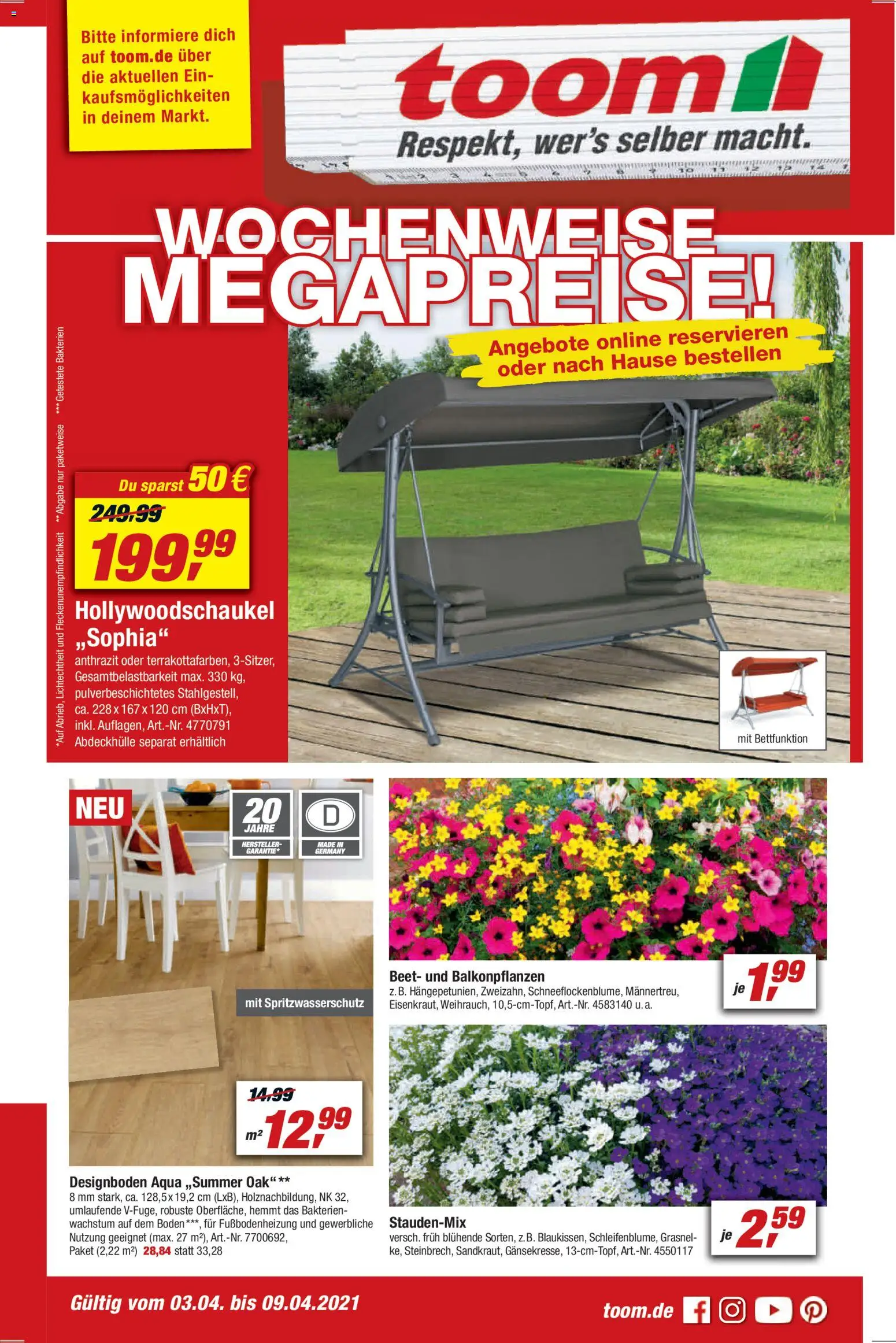 Toom Baumarkt Prospekt 	 – gültig ab 03.04.2026 | Seite: 1