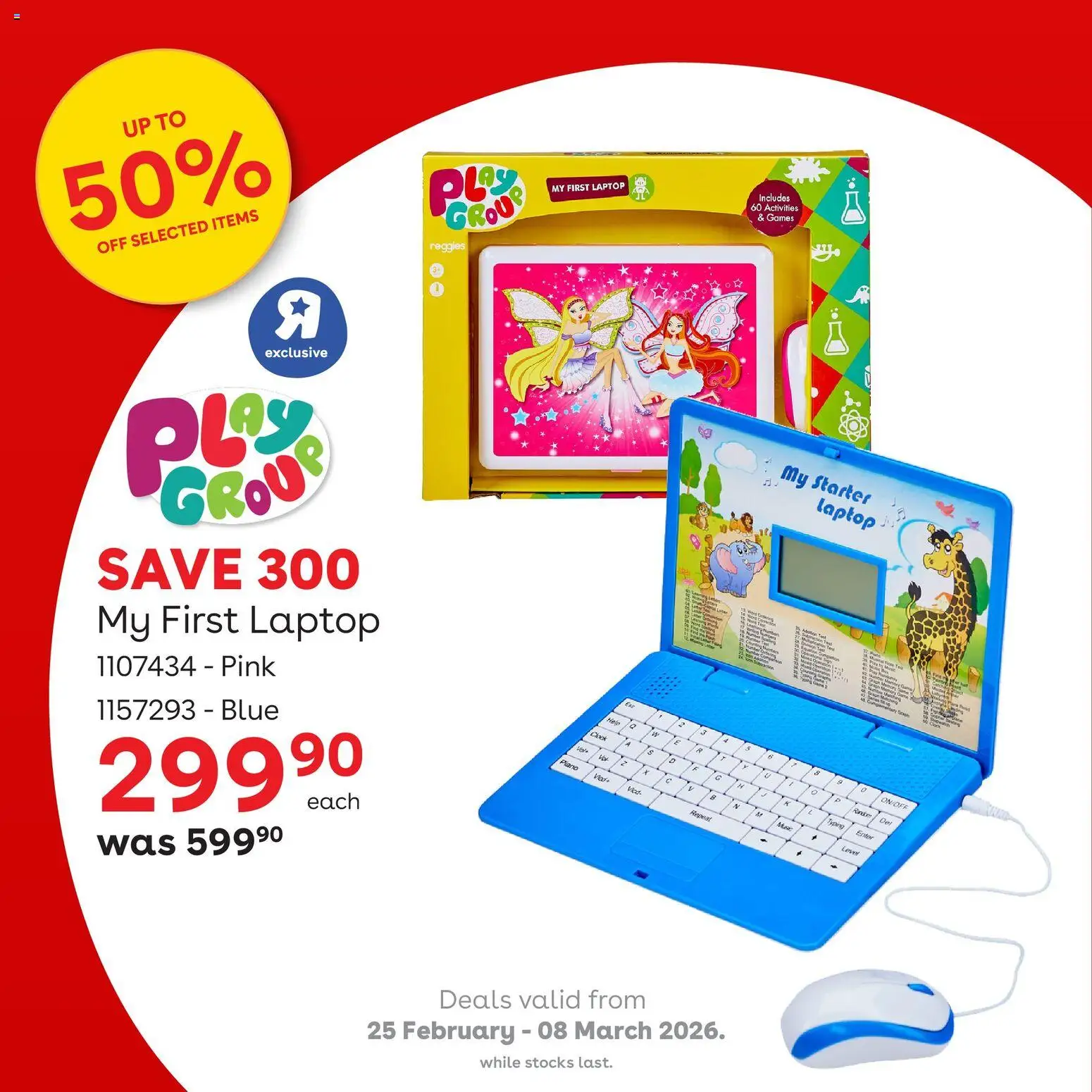 New Toys R Us catalogue – valid from 25.02.2026 | Page: 2 | Products: Games, Laptop, Clock
