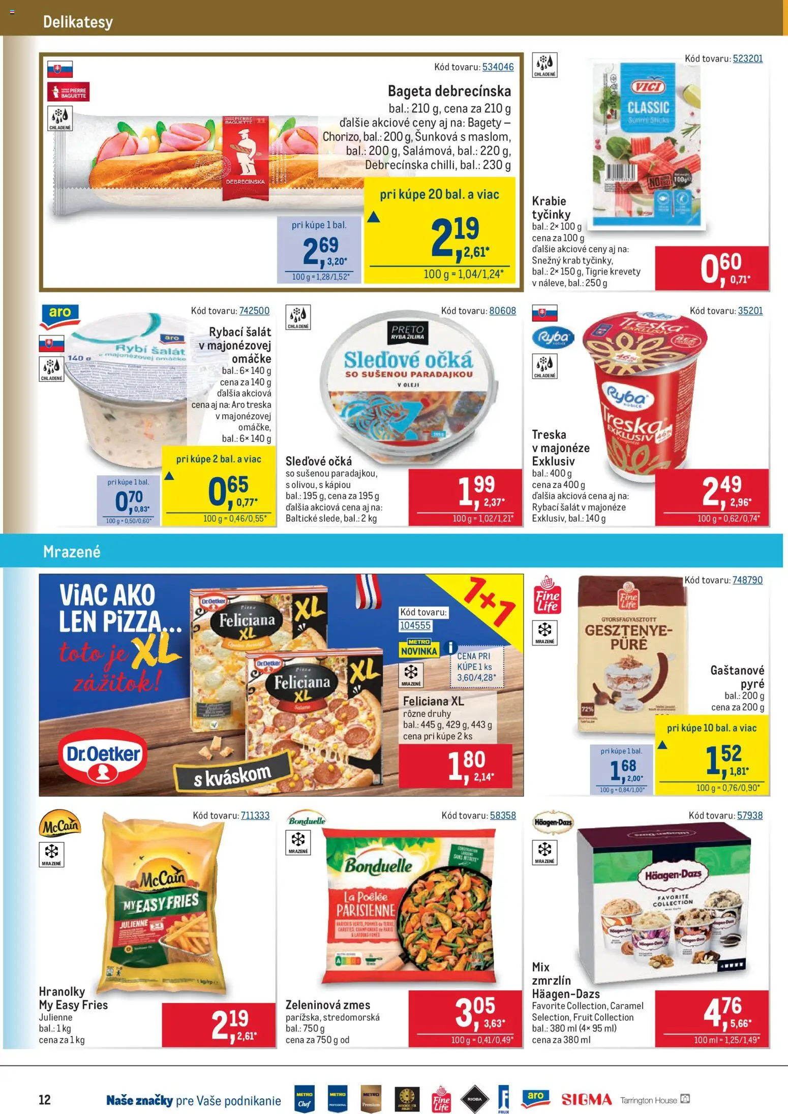 Nové Metro akcie – leták je platný od 05.11.2025 | Strana: 12 | Produkty: Krevety, Ryba, Šalát, Omáčka