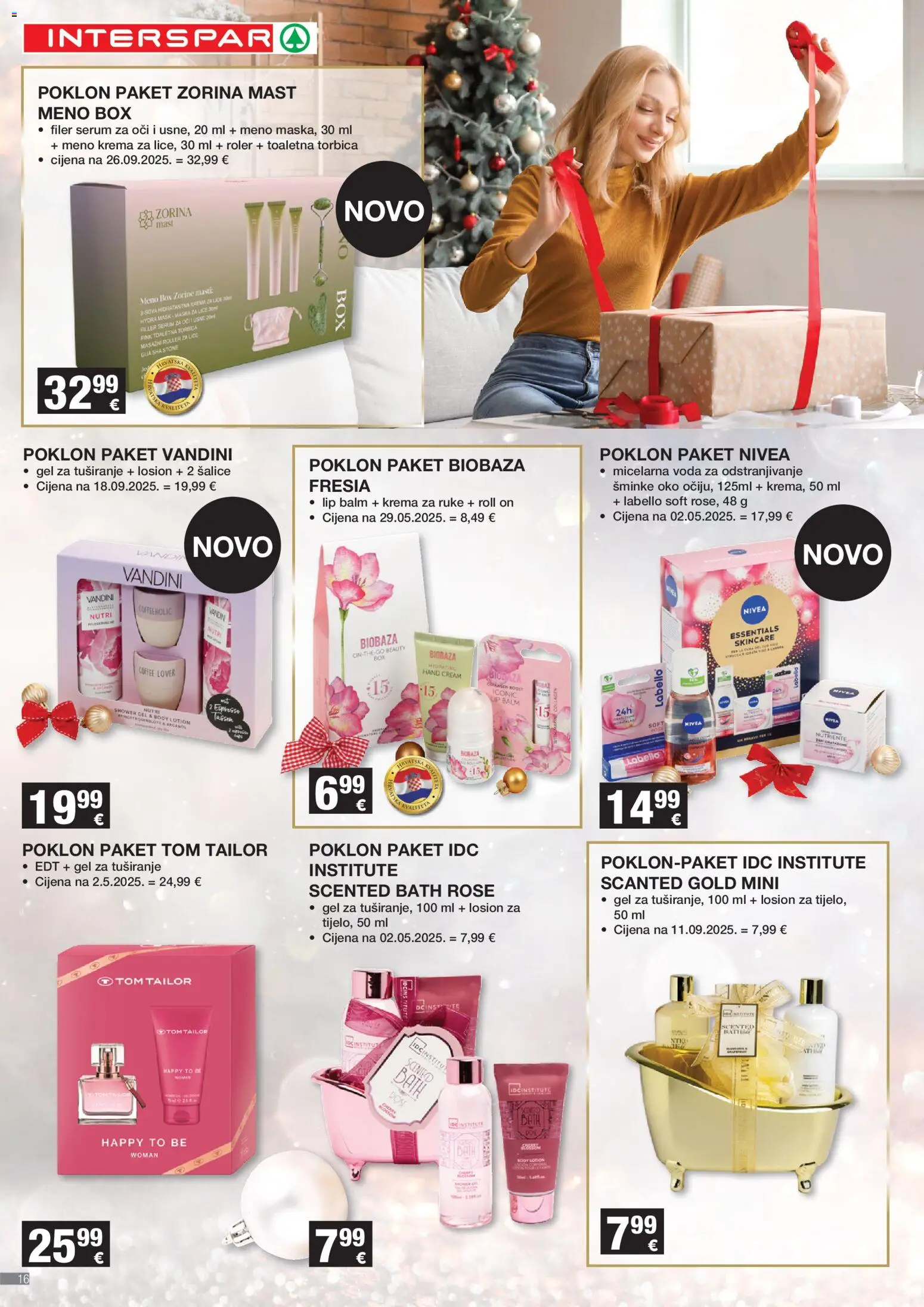Interspar katalog | vrijedi od 12.11.2025 | Stranica: 16 | Proizvodi: Mast, Maska, Krema, Torbica