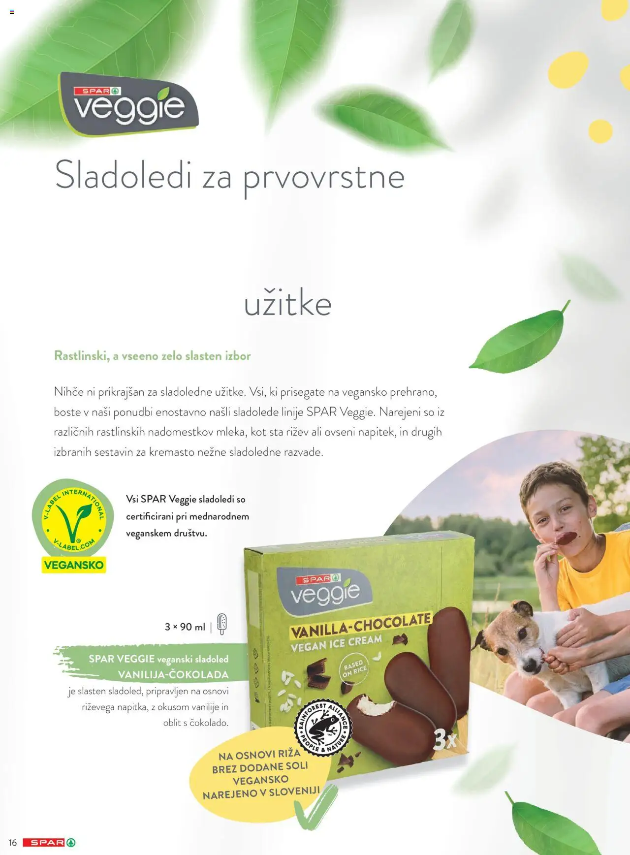 Novi Spar katalog ponudbe – veljaven od 14.04.2025 | Stran: 16 | Izdelki: Sladoled
