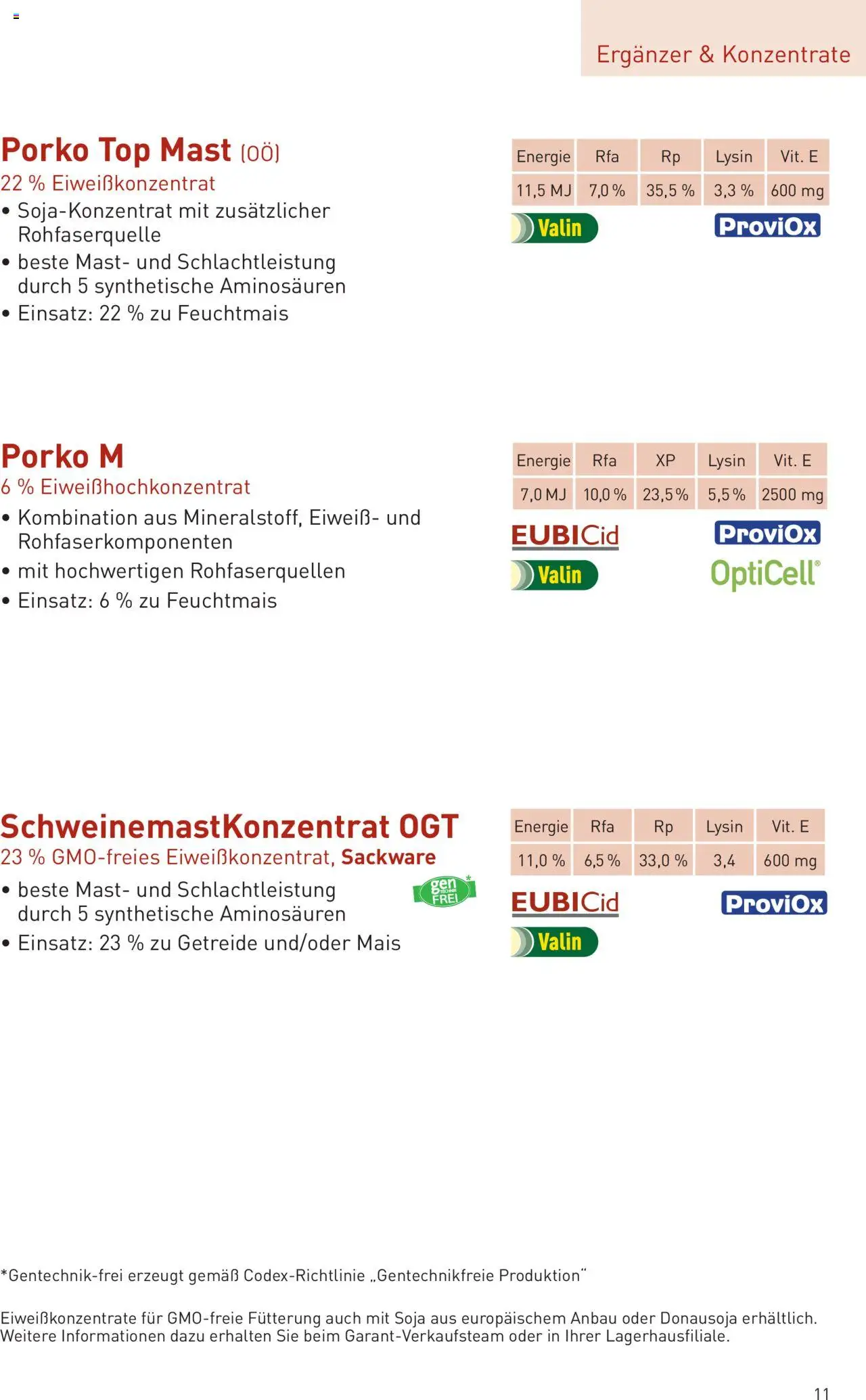 Lagerhaus  Schweinemast gültig ab 01.10.2025 | Seite: 11 | Produkte: Getreide