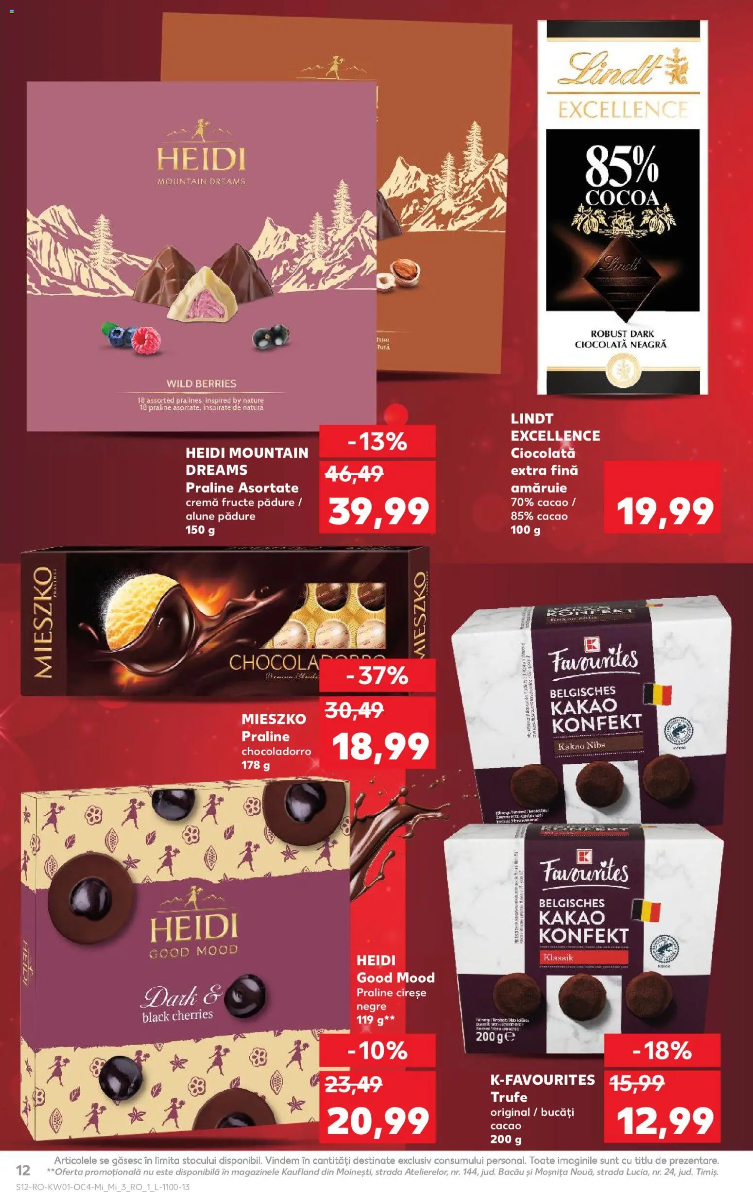 Noul catalog Kaufland – valabil de la 31.12.2025 | Pagină: 12 | Produse: Alune, Praline, Cacao, Cireșe