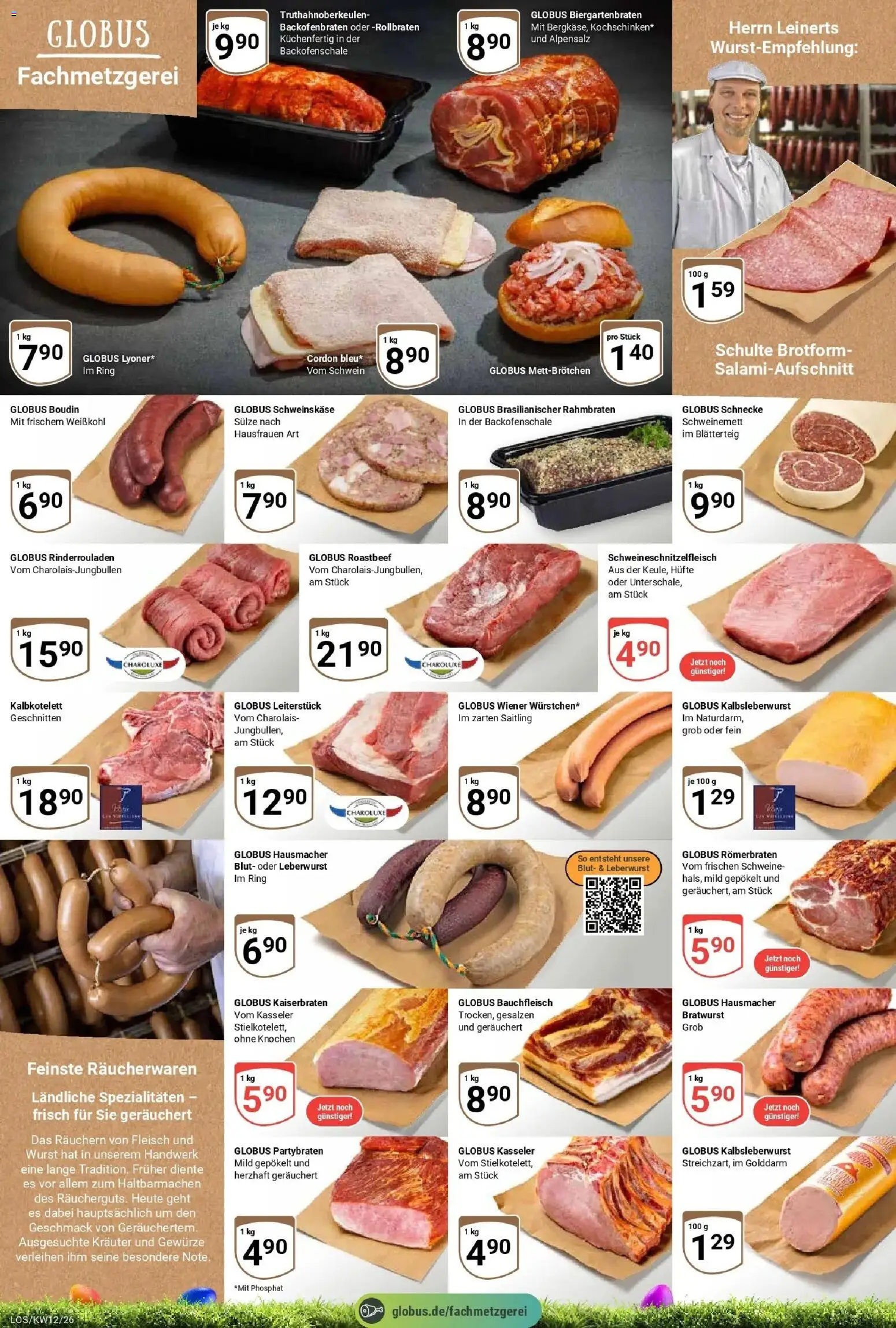 Globus prospekt Losheim Am See	 – gültig ab 15.03.2026 | Seite: 6 | Produkte: Roastbeef, Gewürze, Wurst, Fleisch