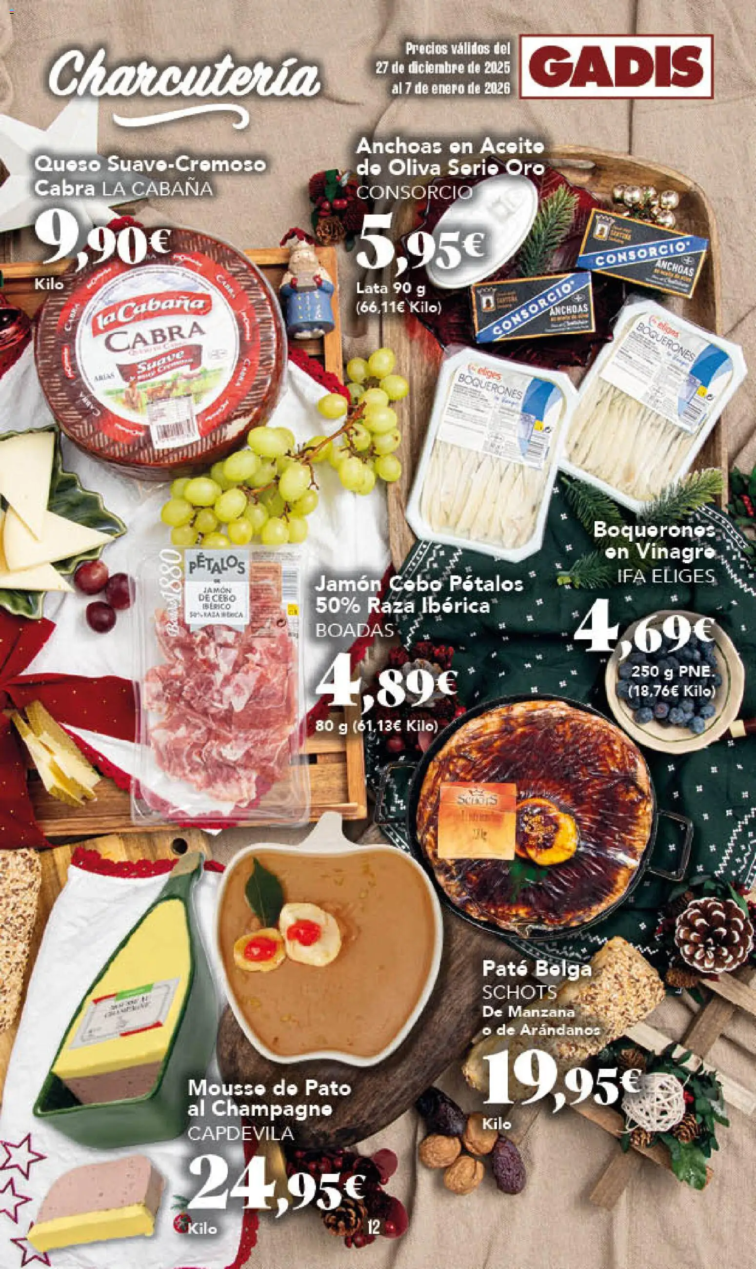 Gadis - folleto │ válido desde el 27.12.2025 | Página: 12 | Productos: Aceite, Paté, Manzana, Δεξαμενή