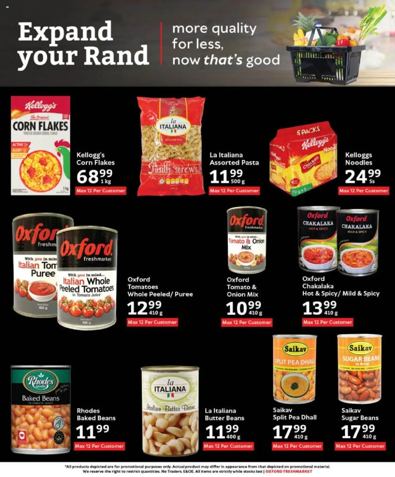 New Oxford Freshmarket catalogue – valid from 10.09.2025 | Page: 6 | Products: Beans, Butter, Juice, Tomato sauce