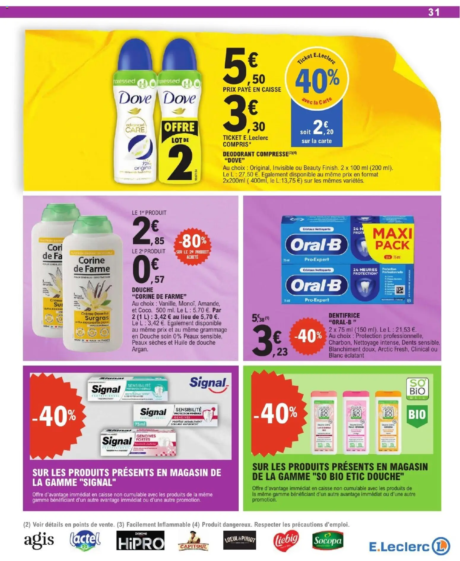 {H1} | Page: 31 | Produits: Oral-b, Déodorant, Huile, Crème