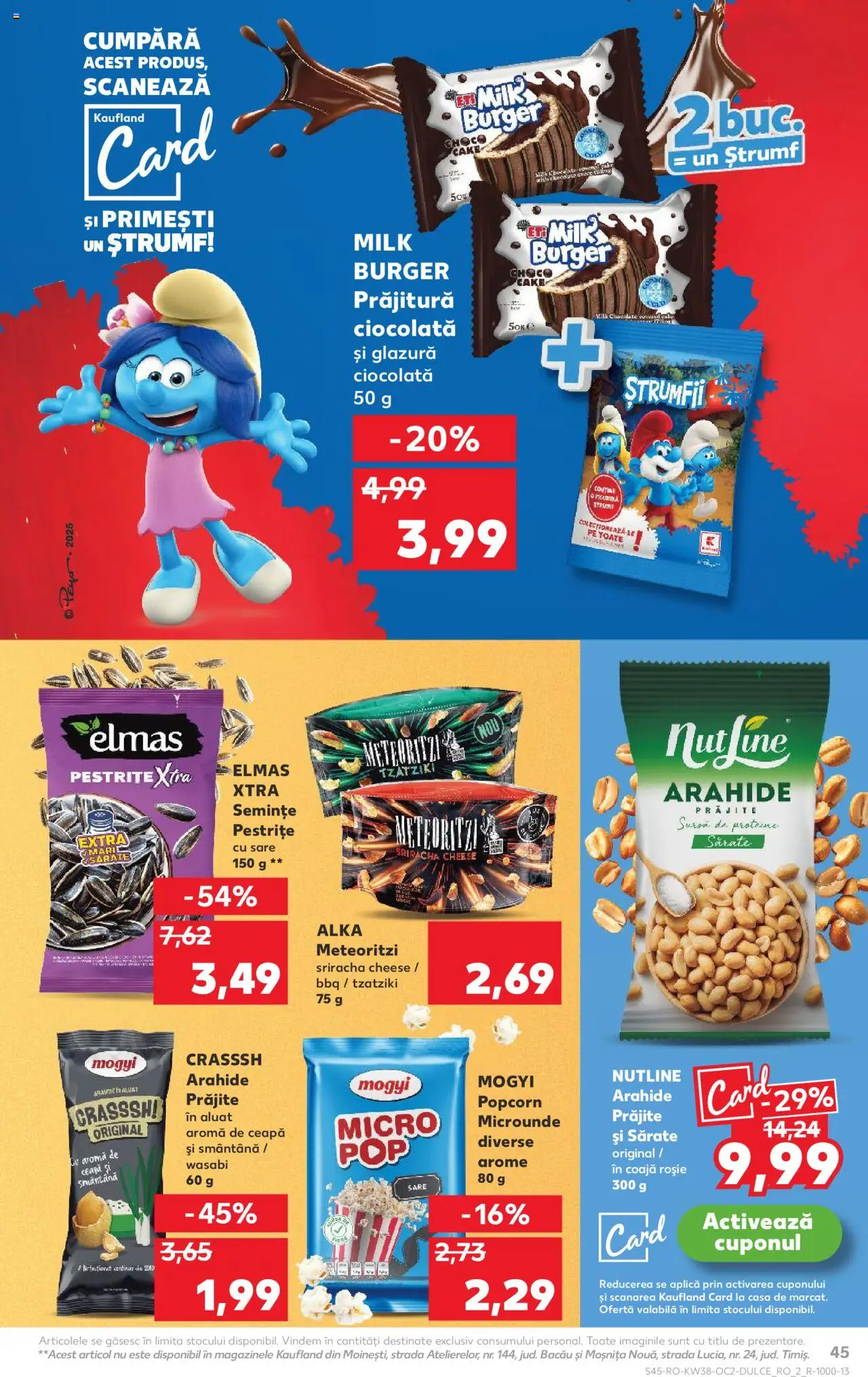 Noul catalog Kaufland – valabil de la 17.09.2025 | Pagină: 45 | Produse: Masaüstü kılıfı, Aluat, Arahide, Smântână