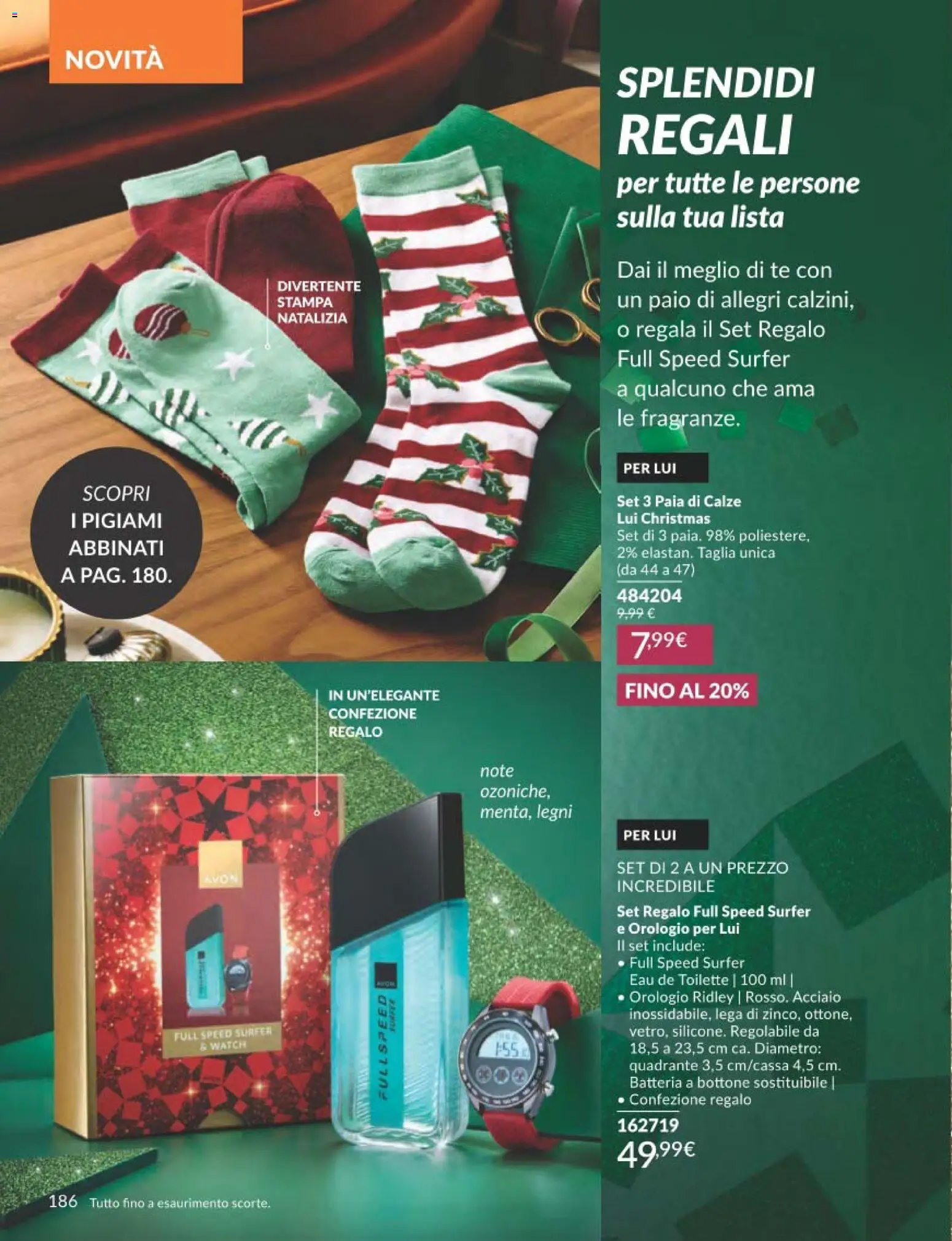 Volantino Avon del 01.12.2025 | Pagina: 186 | Prodotti: Tè, Orologio, Stampa, Batteria