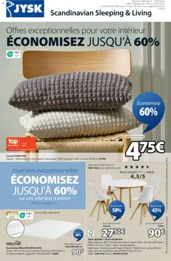Jysk - Prévisualisation de Jysk offres exceptionnelles pour votre intérieur valide à partir de 17.07.2025