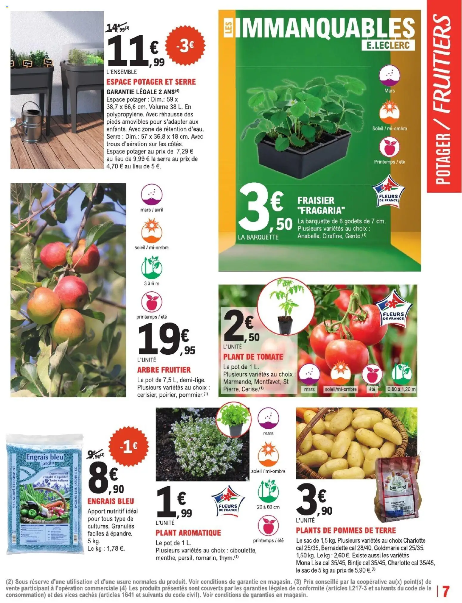 {H1} | Page: 7 | Produits: Arbre fruitier, Sac, Fraisier, Pommes