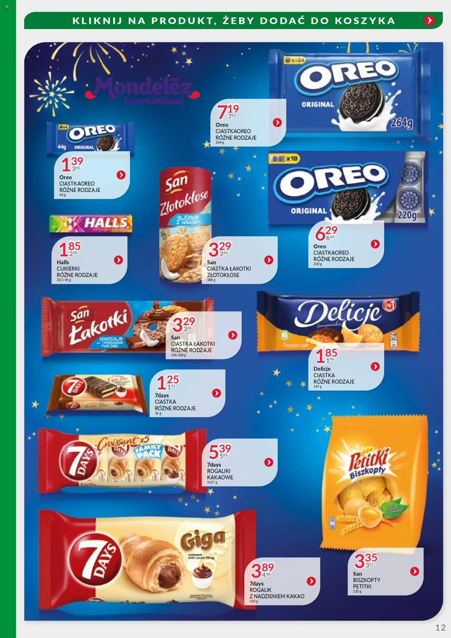 Eurocash Gazetka - Handlowa MR Południowy-Wschód od 22.12.2025 | Strona: 12 | Produkty: Kakao, Cukierki, Ciastka