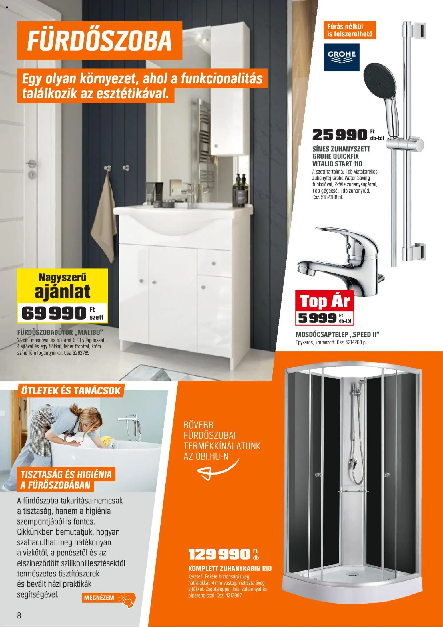 OBI akciós ujság - amely érvényes a következő dátumtól: 03.02.2026 | Oldal: 8