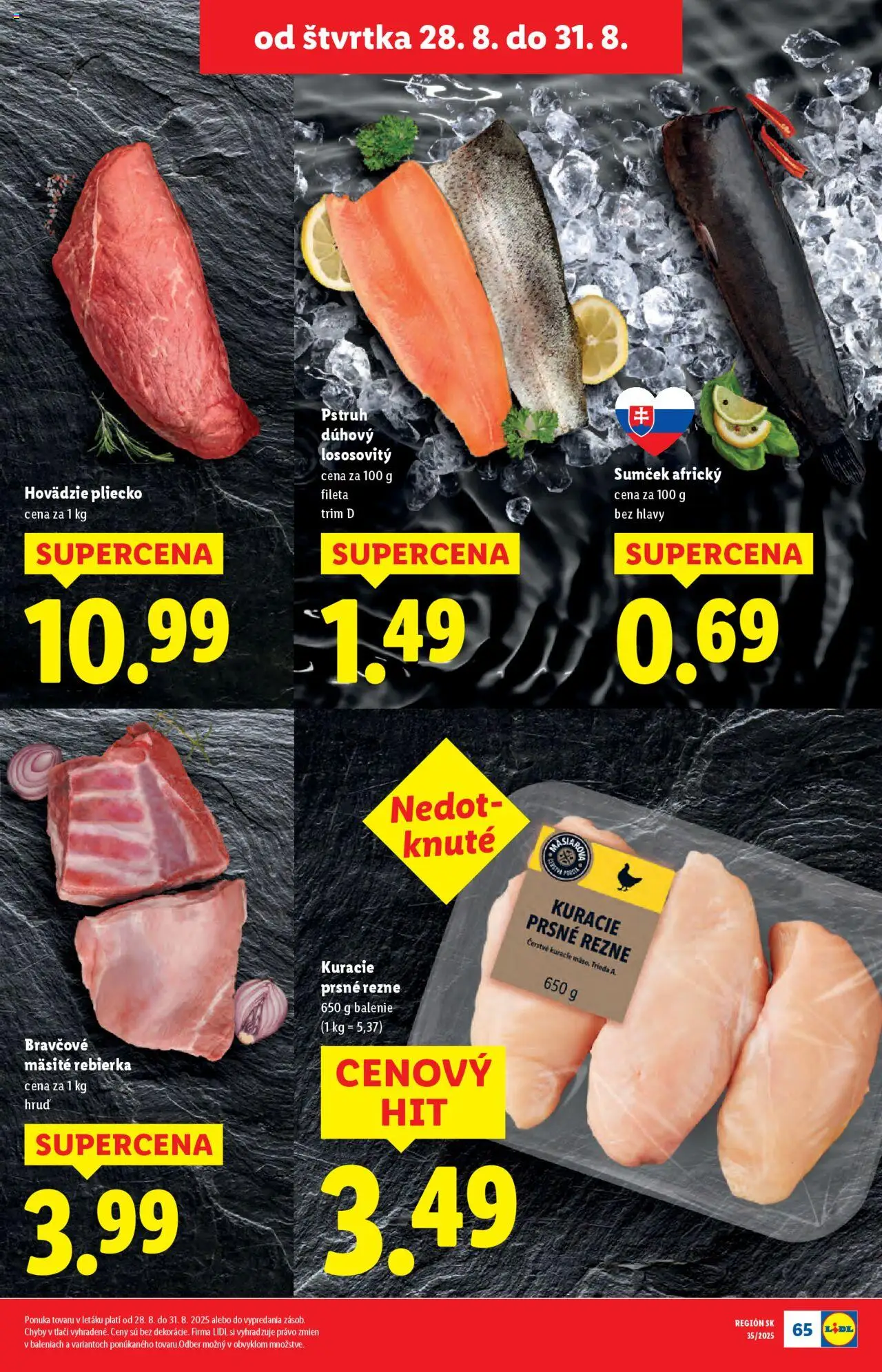Lidl leták │ platný od 25.08.2025 | Strana: 75 | Produkty: Pstruh
