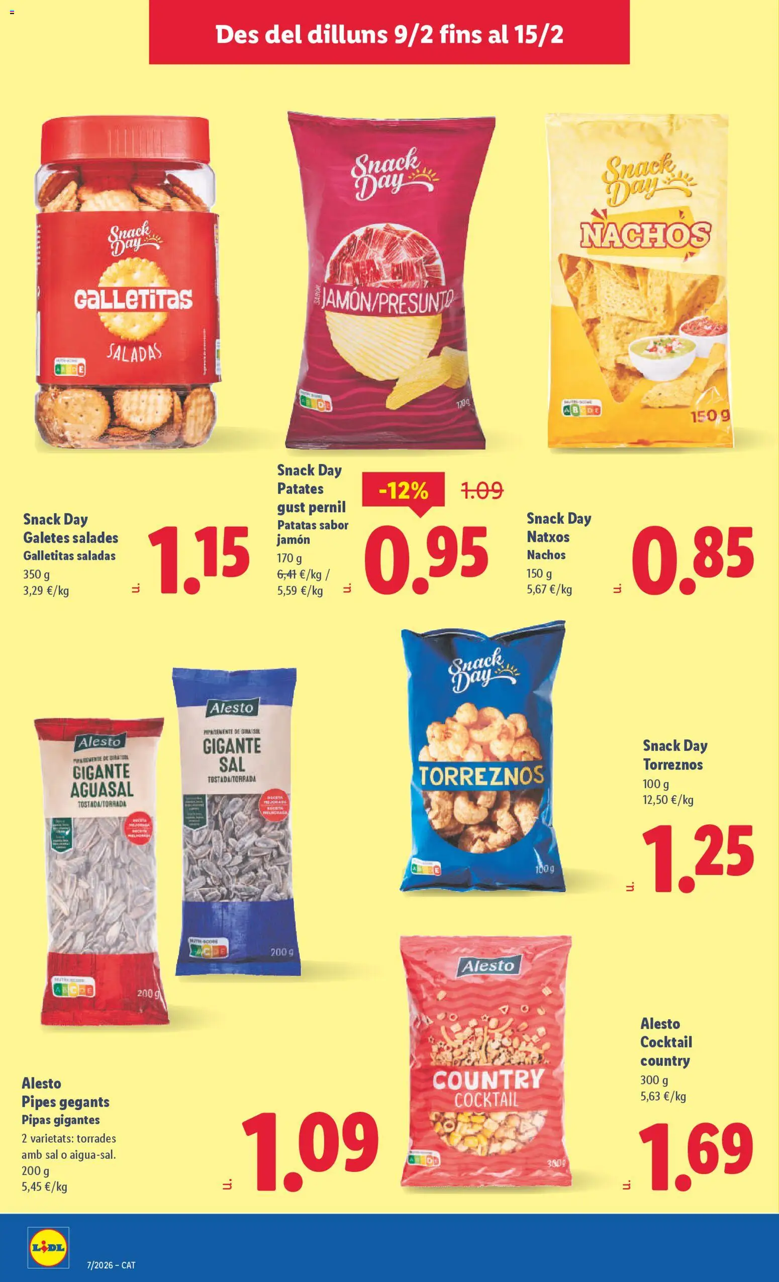 Lidl folleto │ válido desde el 09.02.2026 | Página: 16 | Productos: Καλτσάκια μισά, Jamón