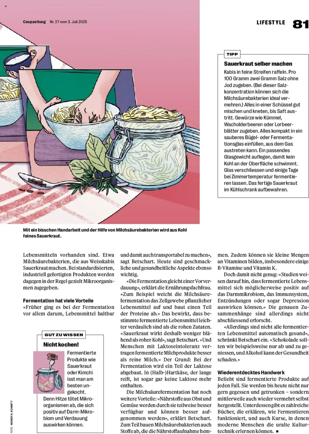 Coop Magazin ab 03.07.2025 | Seite: 81 | Produkte: Schokolade, Saft, Salz, Kühlschrank