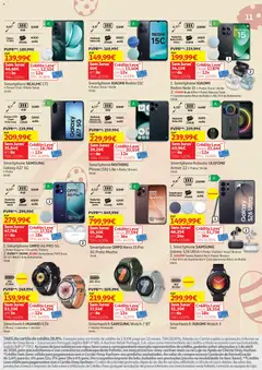 Pré-visualização Auchan - Tecno Páscoa válido de 13.03.2026 | Página: 11 | Produtos: Smartphone, Smartwatch