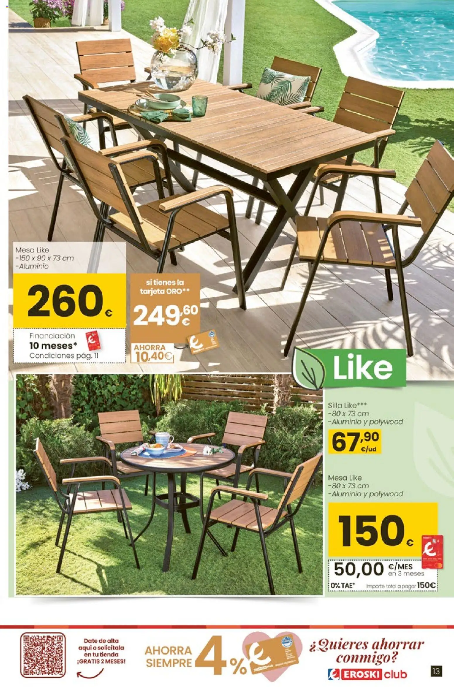 Eroski - Qué oasis │ válido desde el 26.03.2026 | Página: 13 | Productos: Mesa, Silla