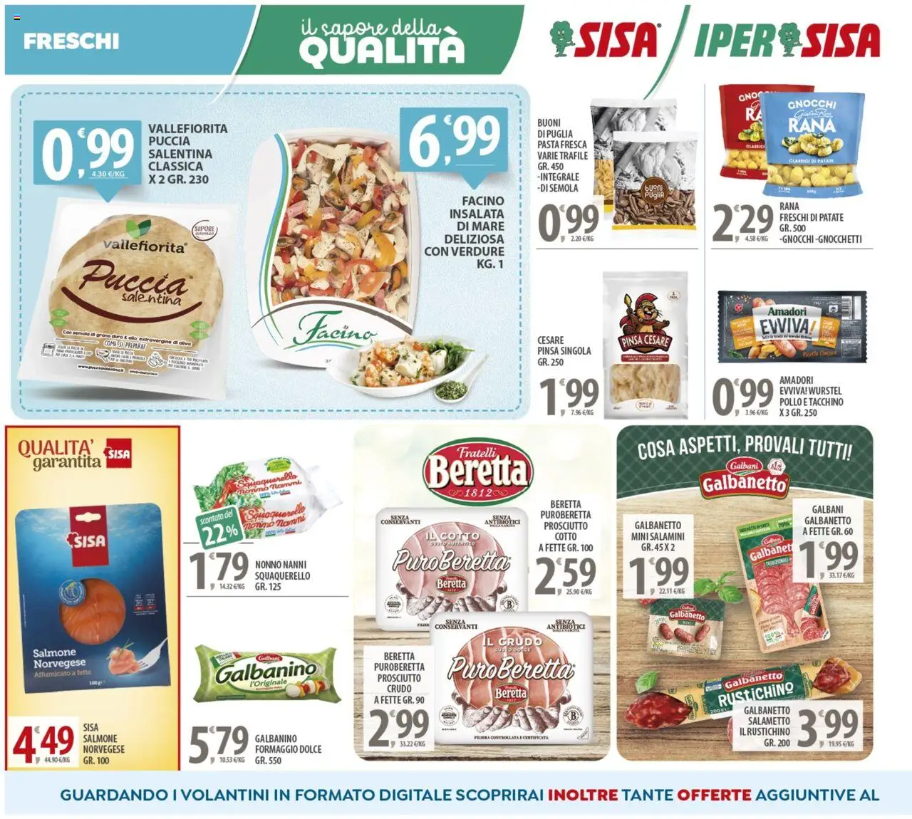 Volantino SISA del 03.06.2025 | Pagina: 6 | Prodotti: Pollo, Insalata, Gnocchi, Gnocchetti