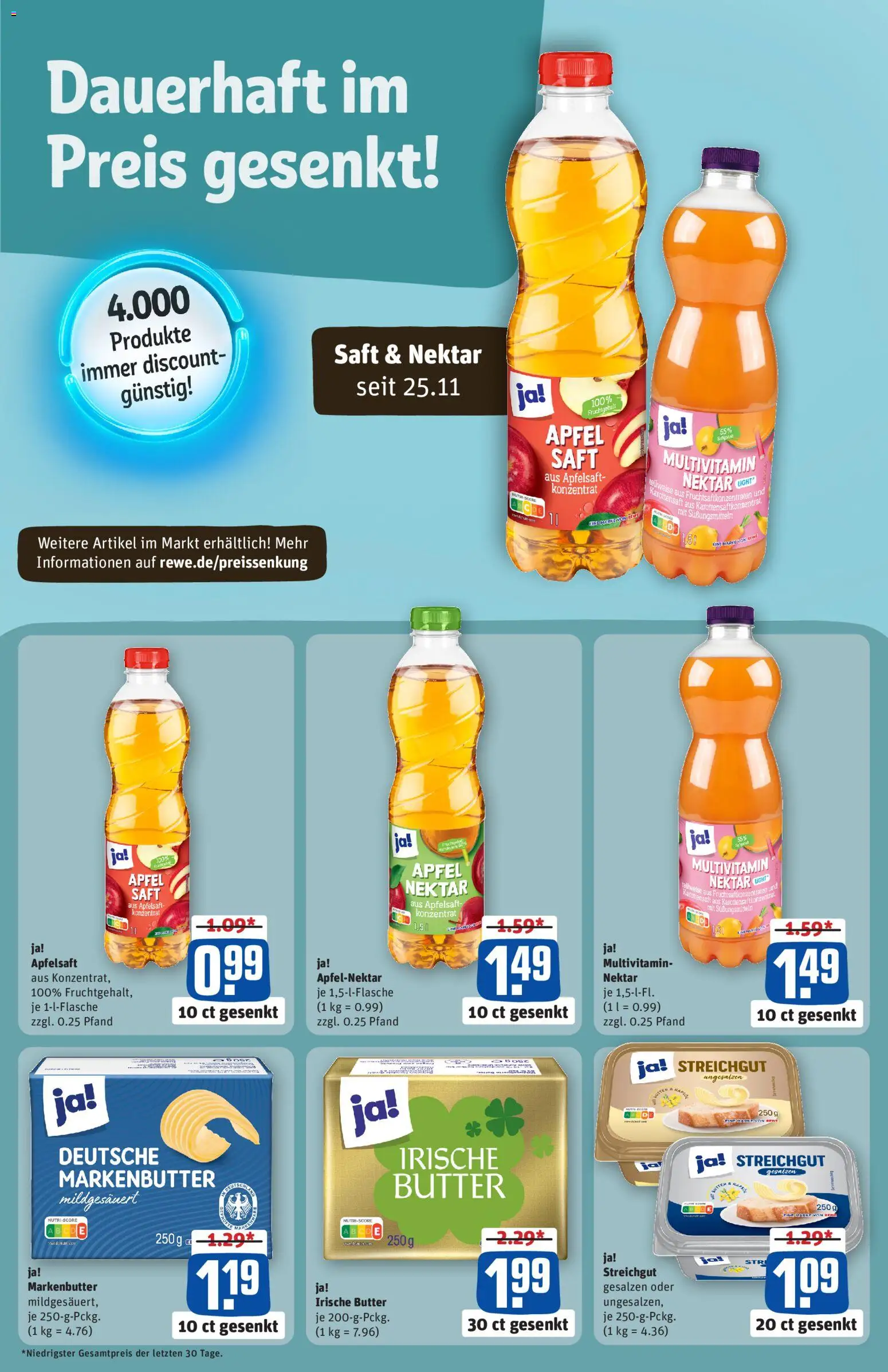 Rewe ihr Kaufpark Prospekt 	 – gültig ab 08.12.2025 | Seite: 2 | Produkte: Butter, Äpfel, Apfelsaft, Saft