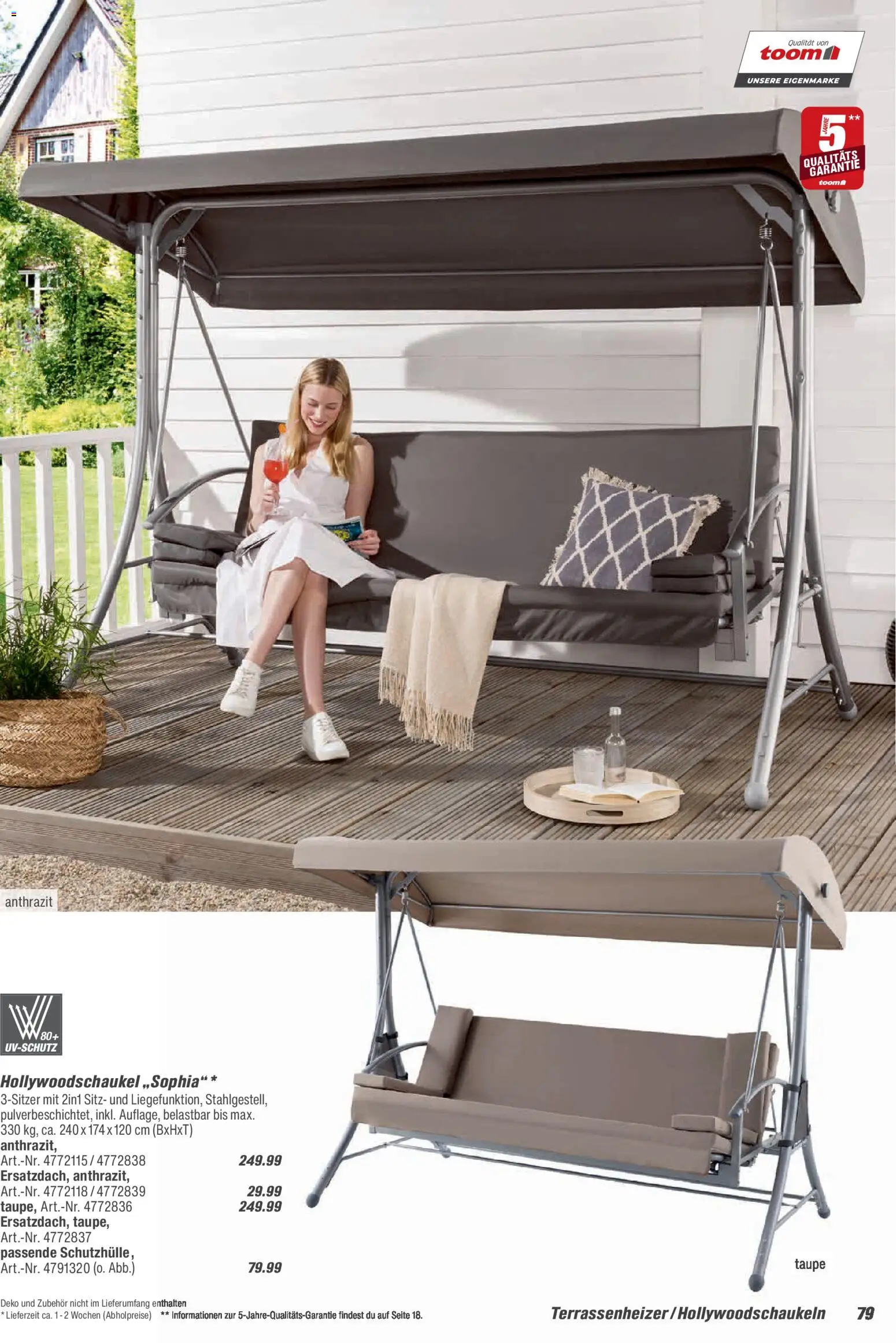Toom Baumarkt  Gartenmöbel & Solar-Leuchten 2026 – gültig ab 01.01.2026 | Seite: 79