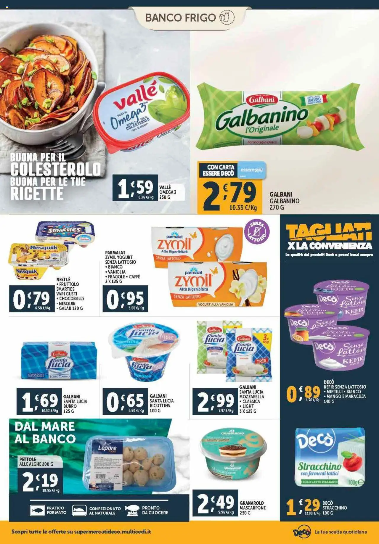 Volantino Decò del 21.08.2025 | Pagina: 8 | Prodotti: Latte, Formaggio, Stracchino, Mascarpone