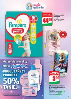Pogląd oferty "Pieluchomajtki Pampers, 3 rodzaje, 36 - 48 szt. / 1 opak." - ważna od 18.03.2026 | Strona: 13