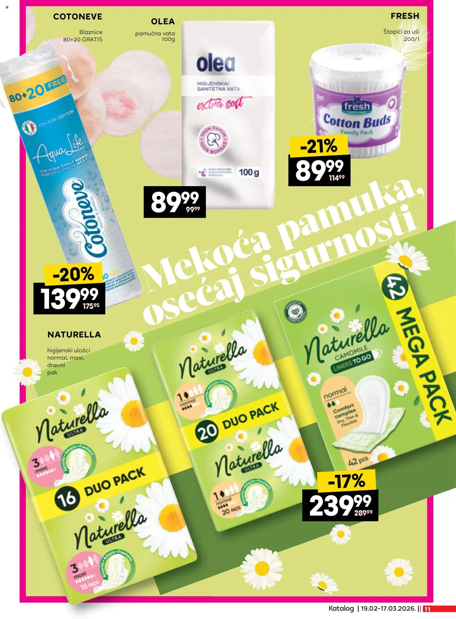 Roda katalog - važi od 19.02.2026 | Strana: 11 | Proizvode: Higijenski ulošci