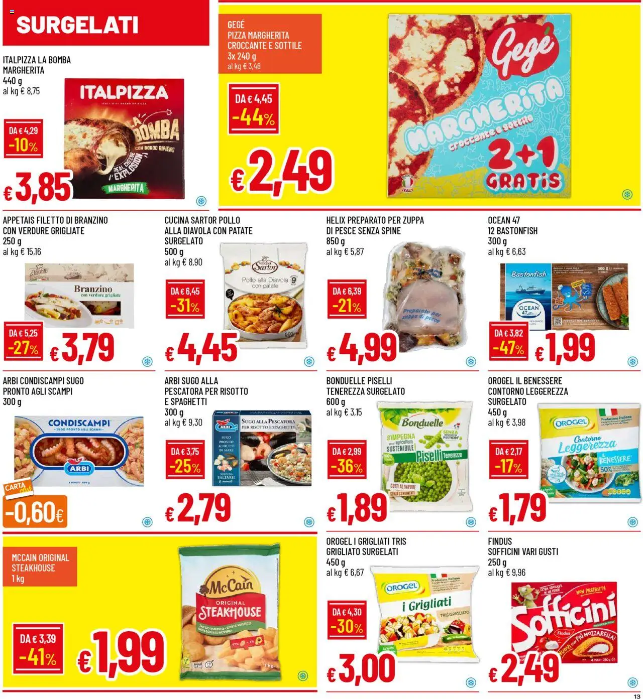 Volantino Galassia del 12.06.2025 | Pagina: 13 | Prodotti: Pollo, Pasta, Piselli, Sugo
