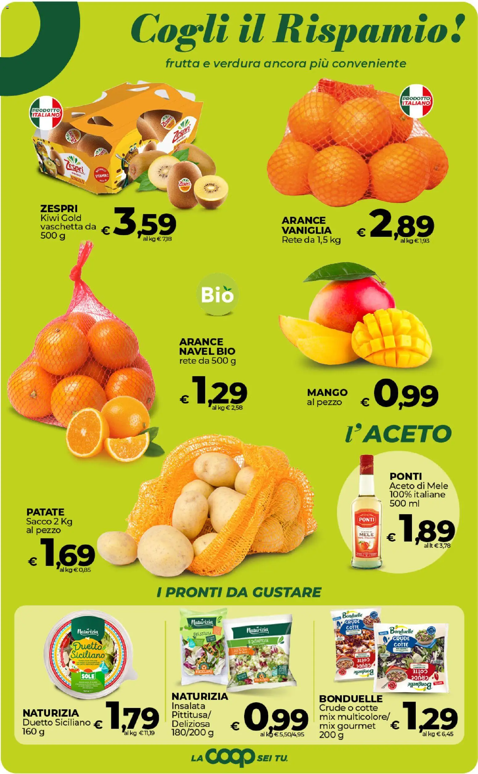 Volantino Ipercoop del 17.01.2026 | Pagina: 21 | Prodotti: Kiwi, Patate, Mango, Aceto