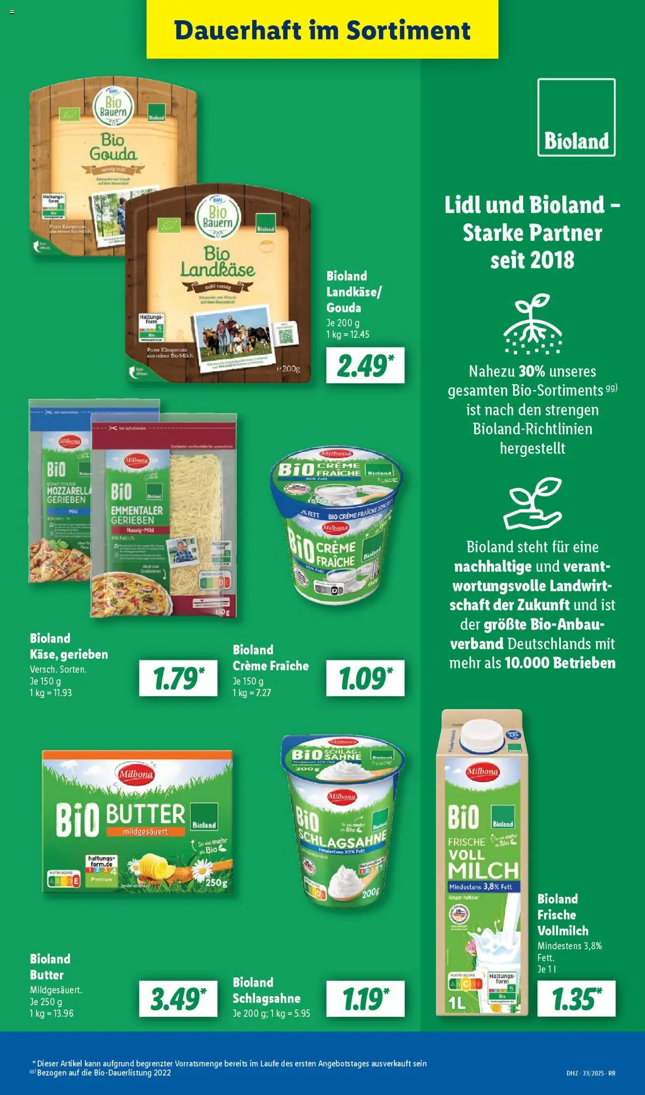 Lidl Prospekt Bestwig - gültig ab dem 11.08.2025 | Seite: 11 | Produkte: Schlagsahne, Milch, Butter, Creme