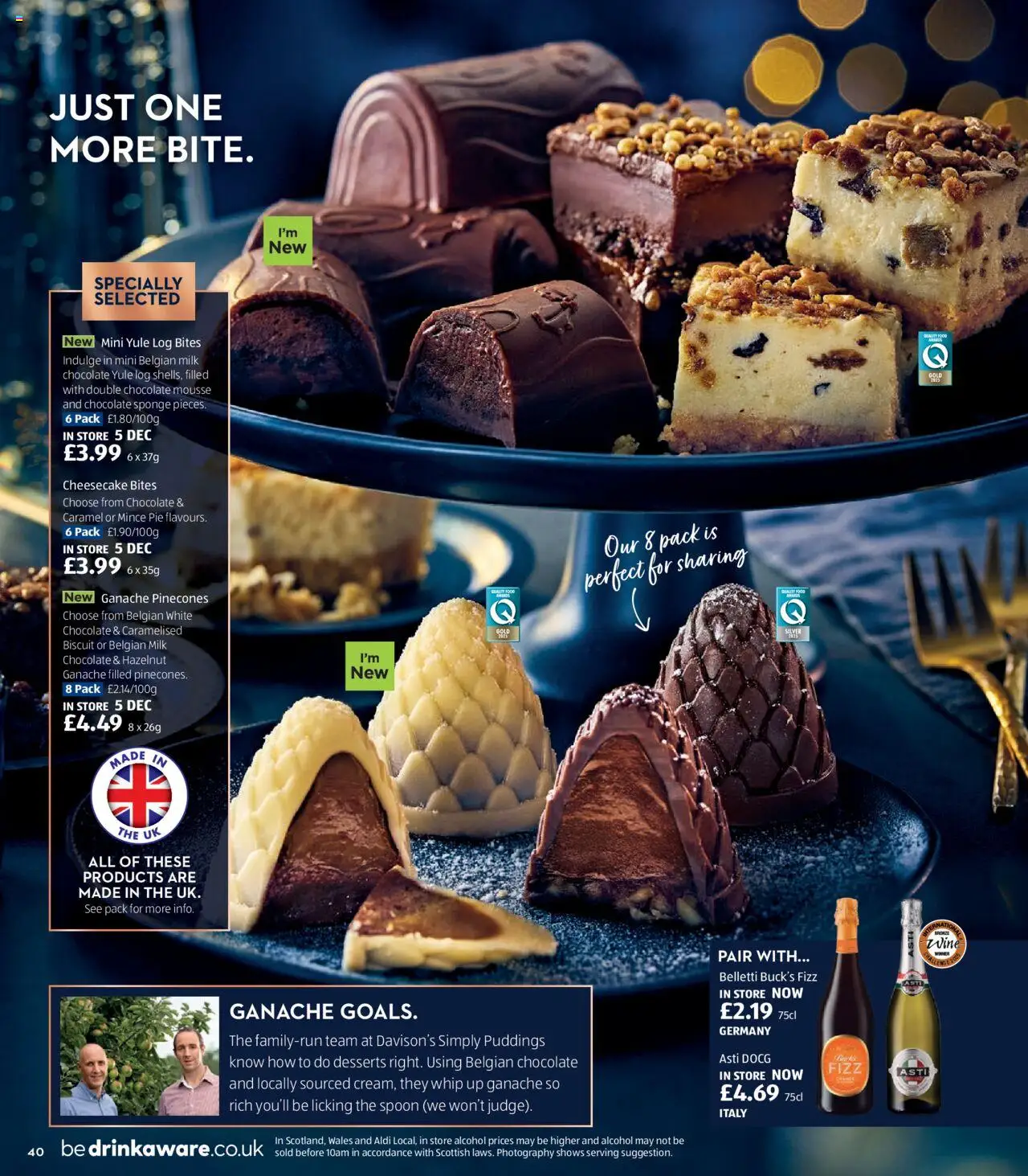 {H1} | Page: 40 | Products: Cheesecake, Milk, Chocolate, Luges