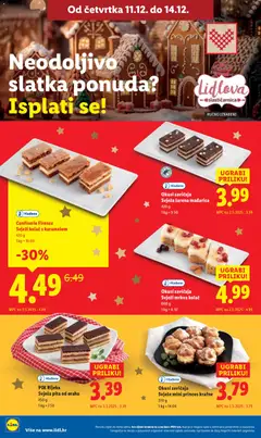 Okusi zavičaja Svježe mini princes krafne, Svježe mini princes krafne 270 g - Pregled kataloga iz trgovine Lidl, vrijedi od 11.12.2025 | Stranica: 8 | Proizvodi: Pita, Mrkva, Krafne