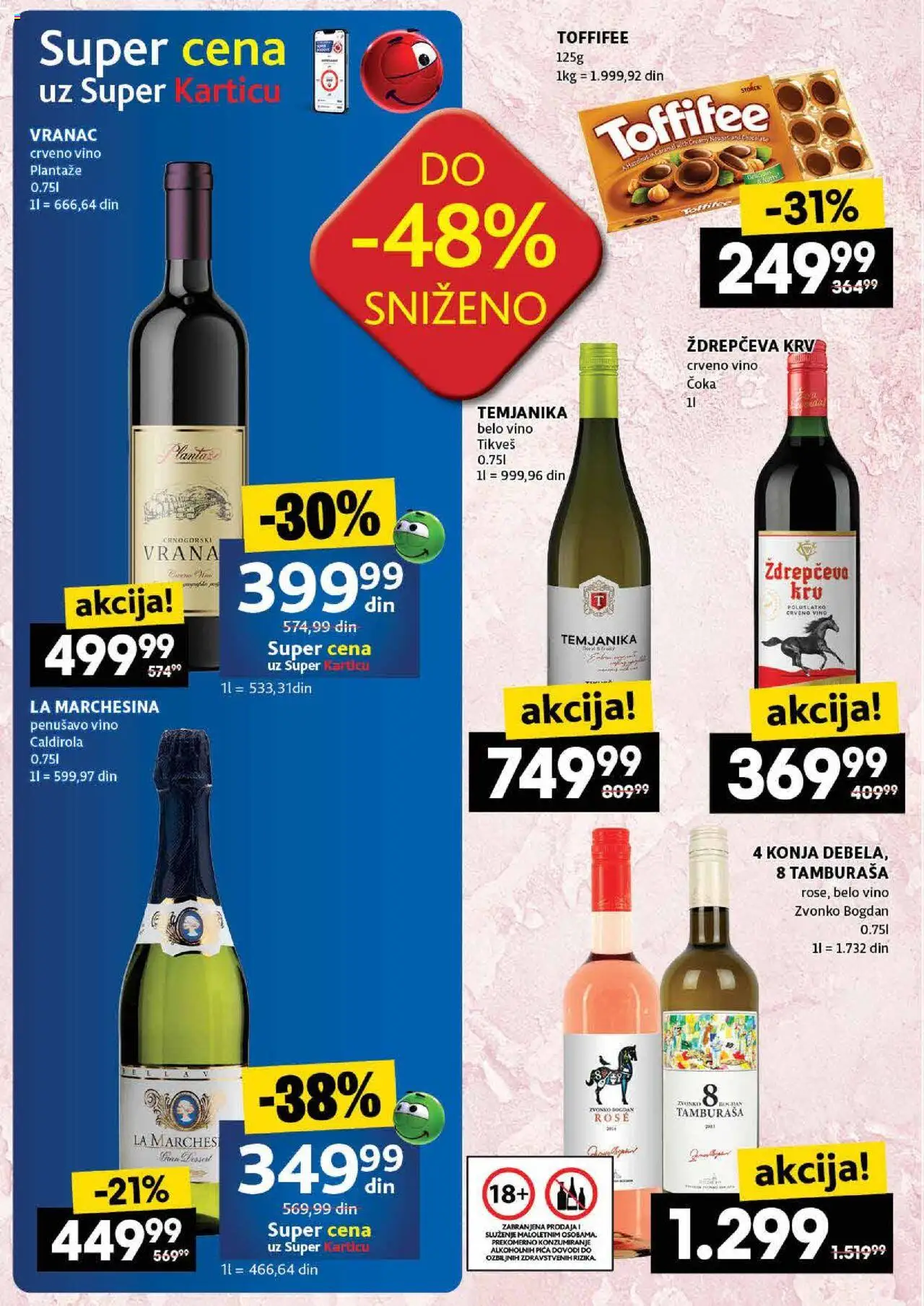 Roda katalog - važi od 14.08.2025 | Strana: 42 | Proizvode: Vranac, Crveno vino, Pica, Vino